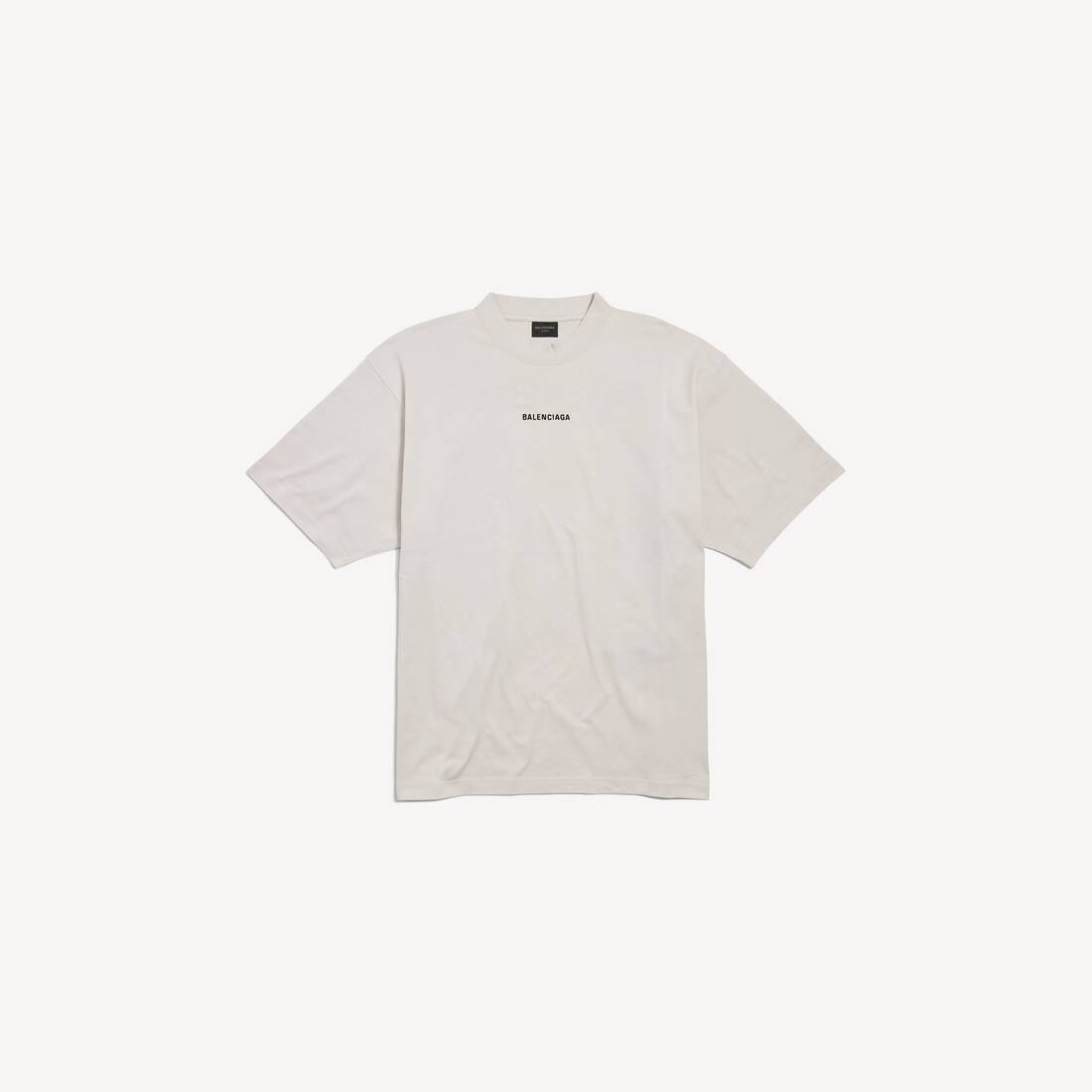 New Balenciaga Back Tシャツ ミディアムフィット で オフホワイト