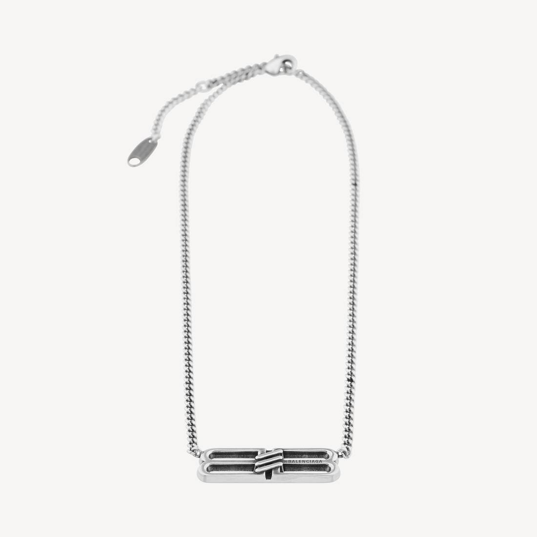 Bb Icon ネックレス で アンティークシルバー | Balenciaga JP