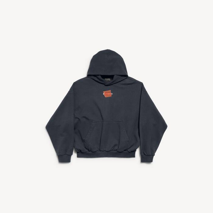 Balenciaga I Puma Hoodie Medium Fit in Black Faded | Balenciaga US