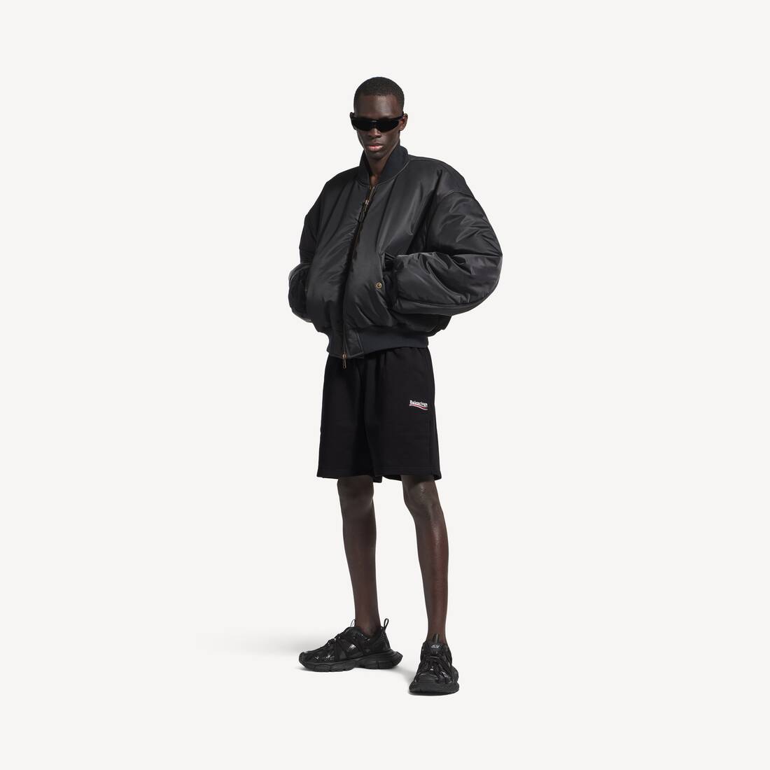ブラック の メンズ Political Campaign Sweat ショーツ | Balenciaga