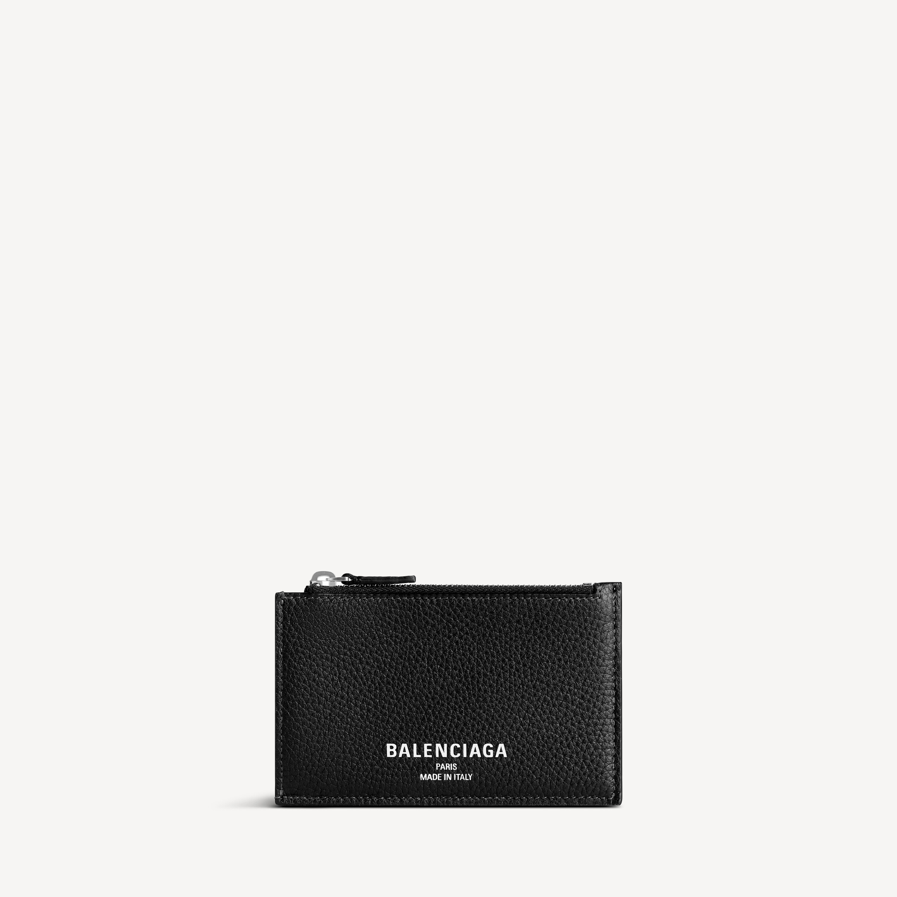 Men's Credit Long Coin And Card Holder in Black | Balenciaga US