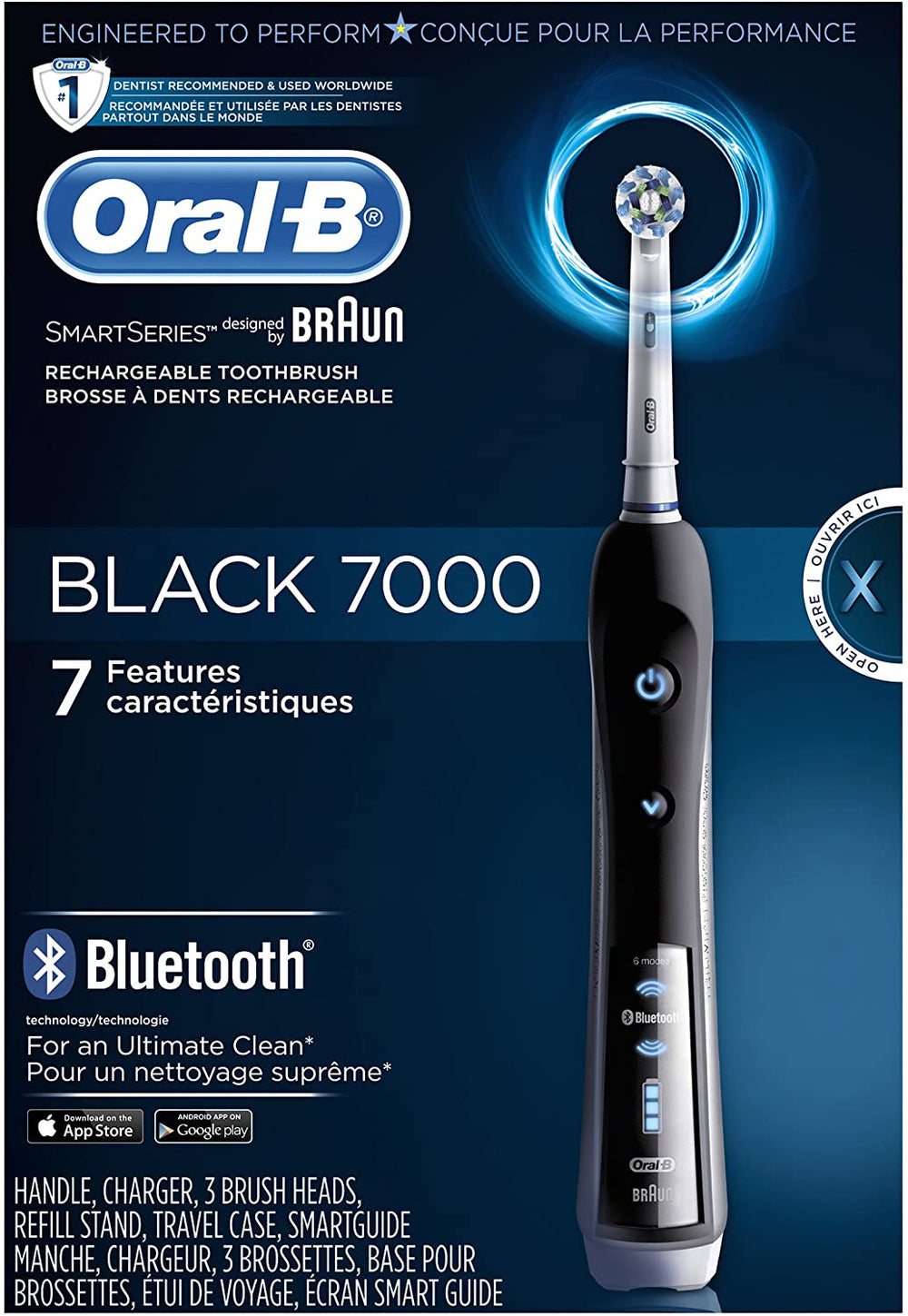 Oral-B 7000 SmartSeries Electric Toothbrush – Bluetooth & 3D Clean