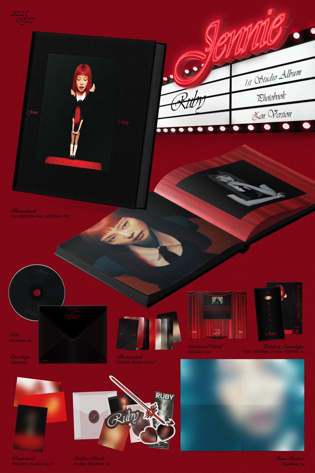 JENNIE 公式グッズ】[予約商品/イベント]- Ruby / 1st スタジオ