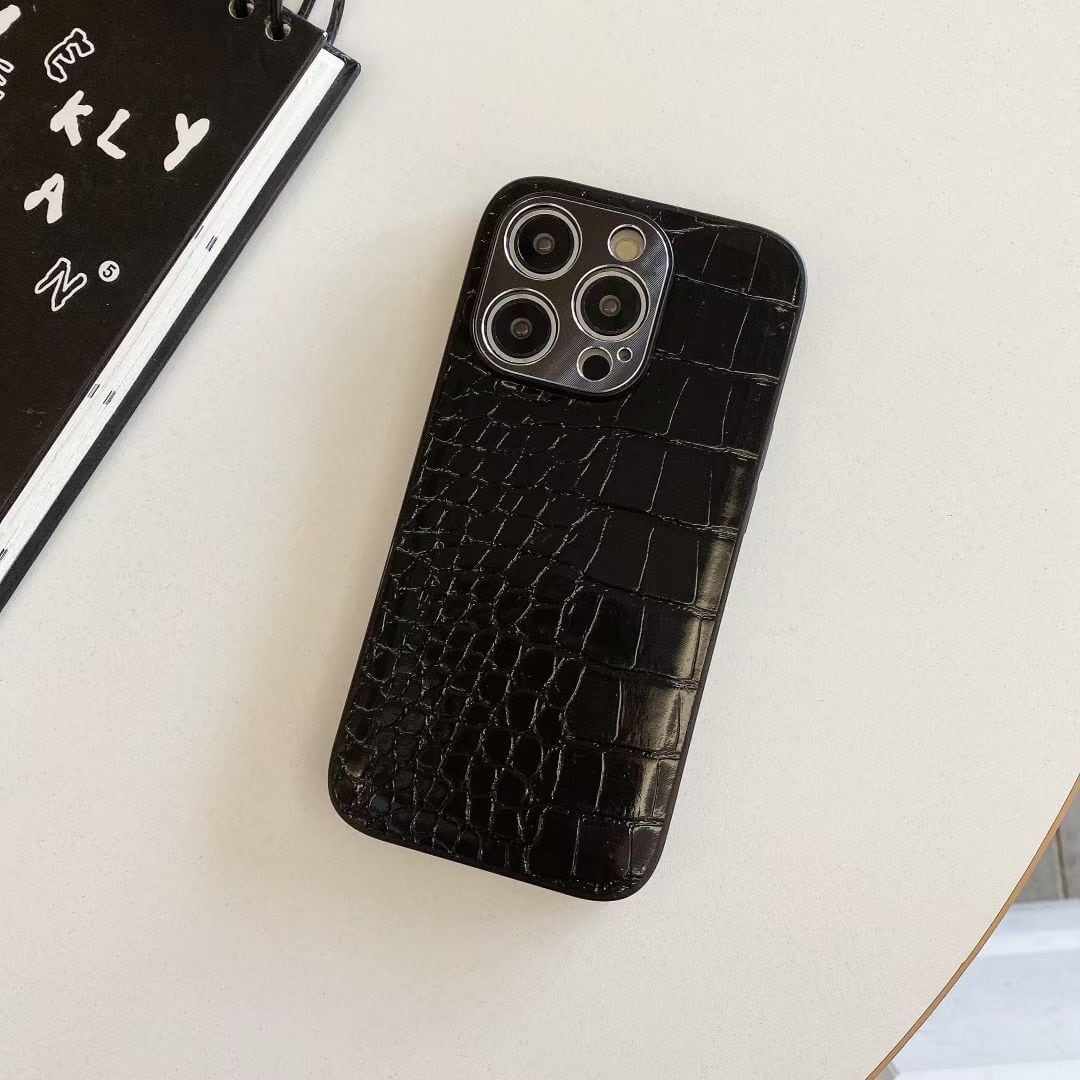 iPhone16 Pro Maxケース クロコダイル レザー調 iPhone15 Proケース