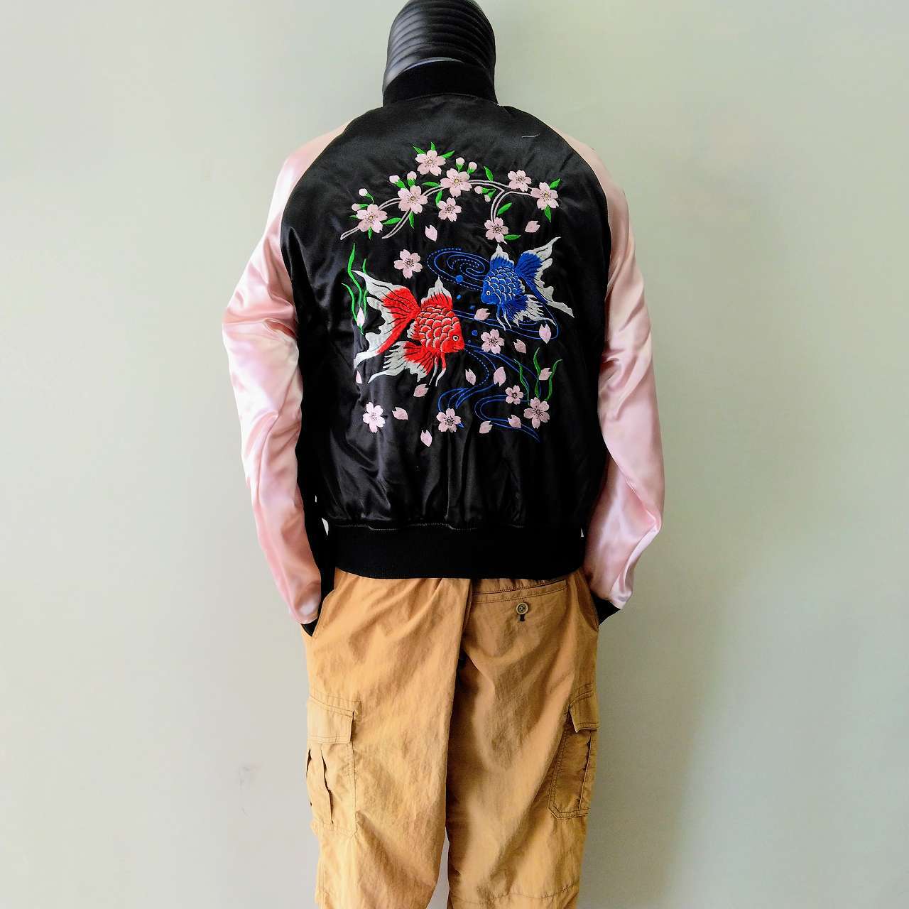 スカジャン 金魚刺繍 Embroidered jumper(SUKAJYAN) | あさひや木更津