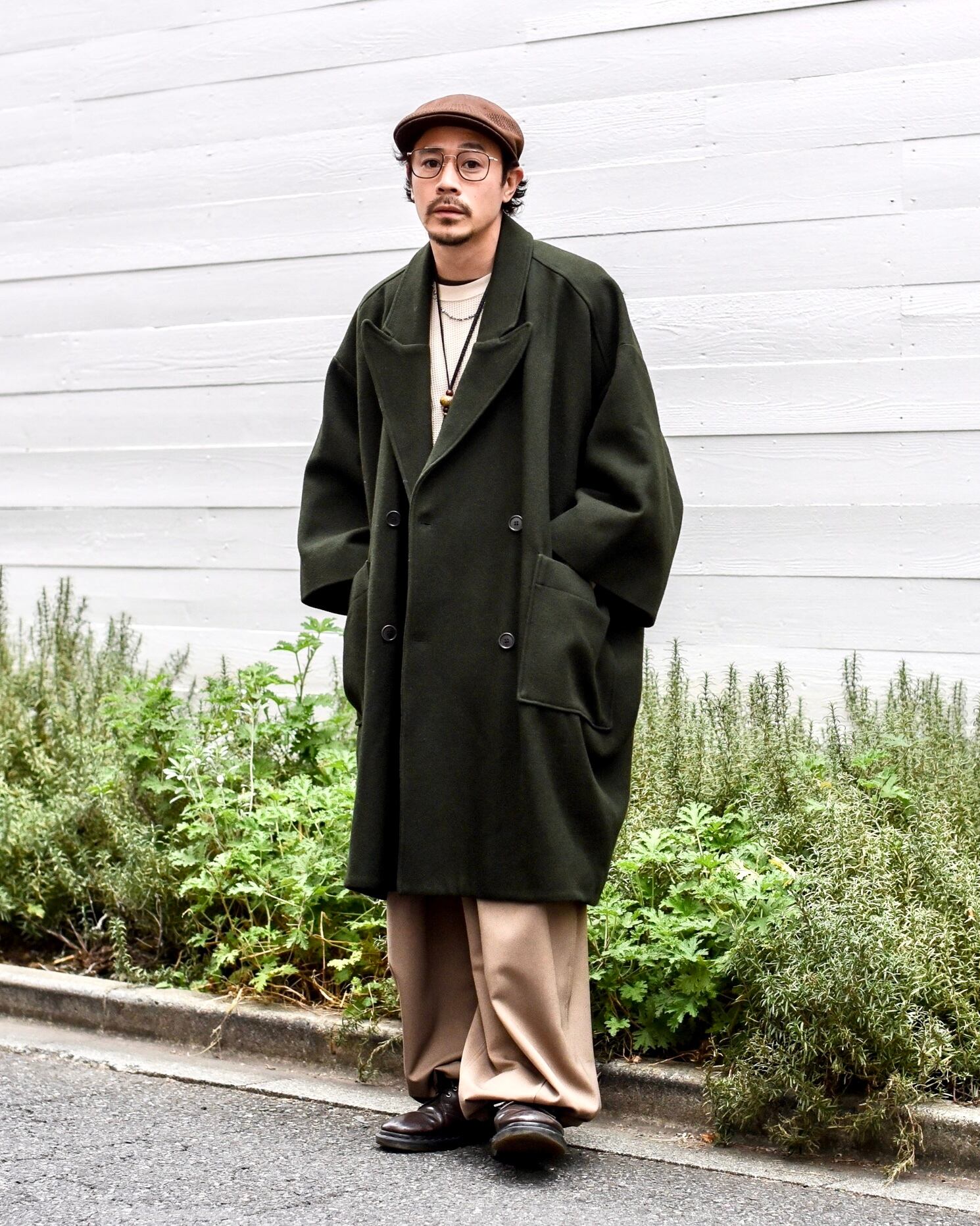 HENRIK VIBSKOV - Melton Oversise Coat (size-M) ¥38000+tax | KODONA