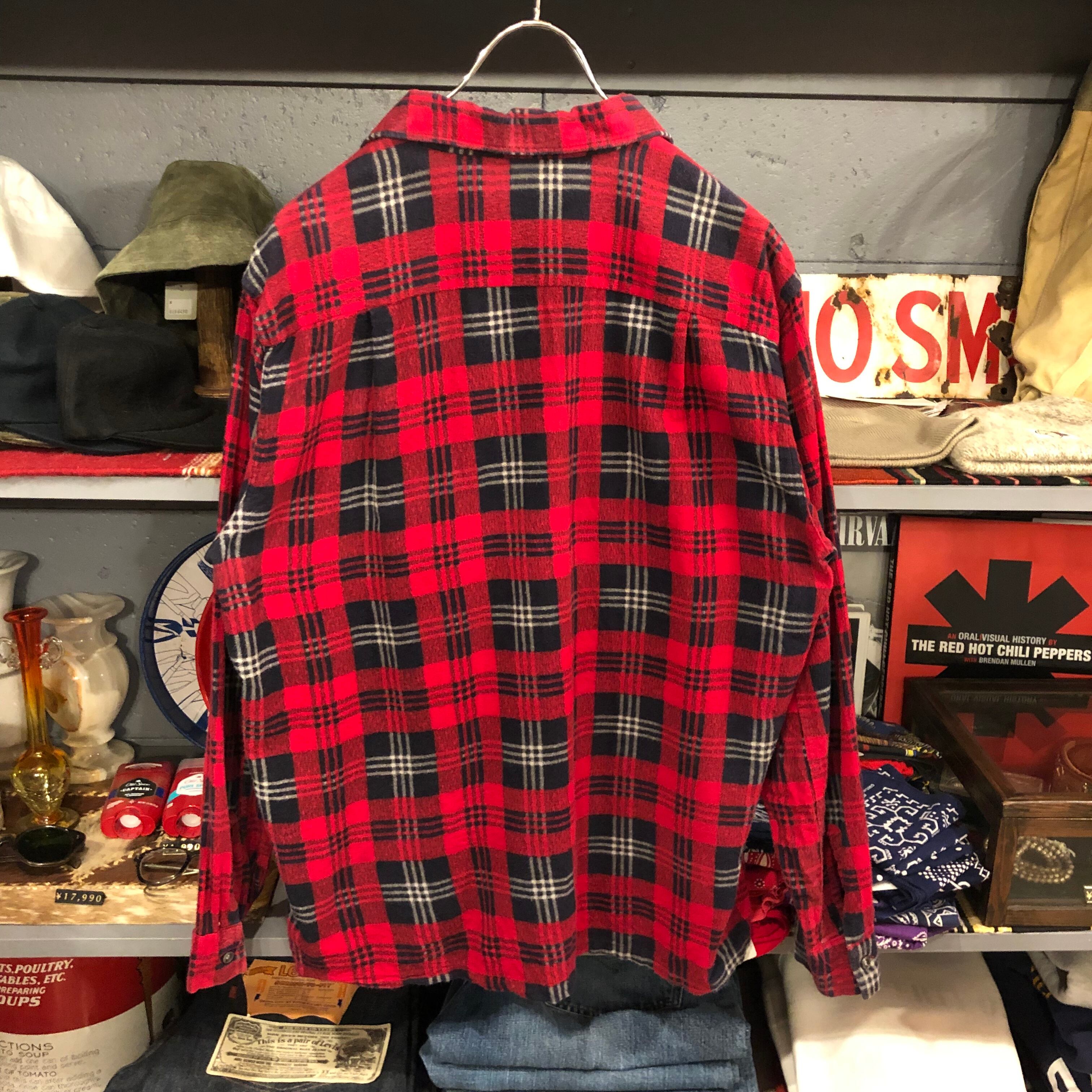60s Print Flannel Open Collar Shirt | VOSTOK