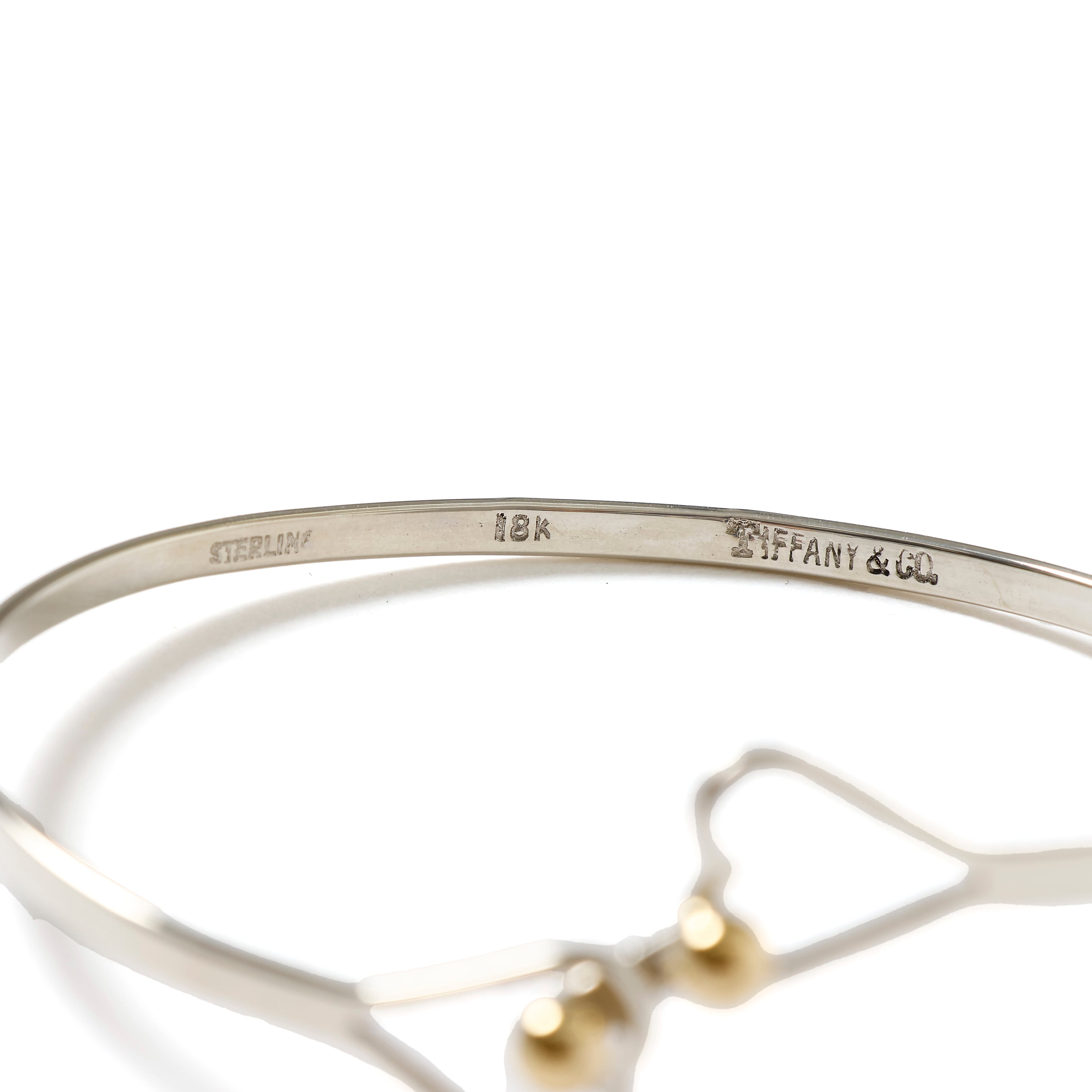 Tiffany & Co Hook and Eye Double Heart bracelet ティファニー
