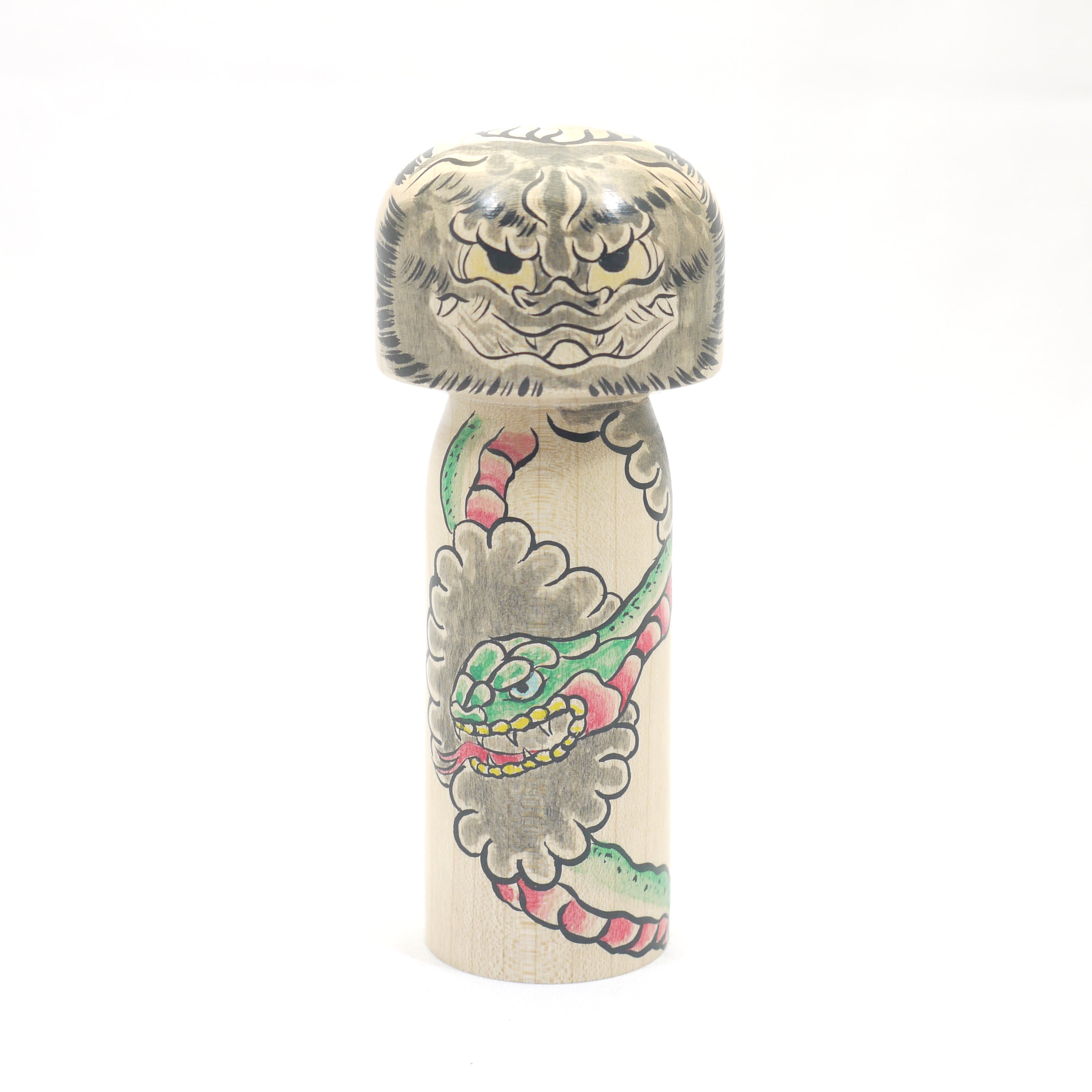 獅子頭】【蛇ニ雲】－ hebi ni kumo ー 4寸 | Tree Tree Ishinomaki