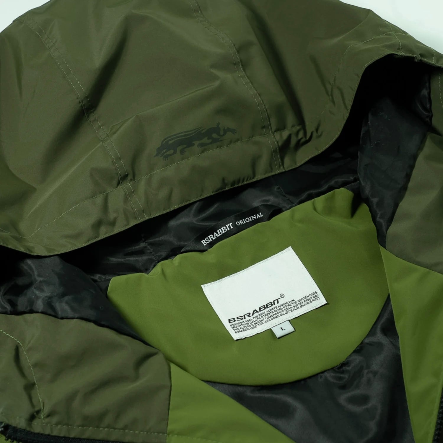 25/26 BSRABBIT 『 Patched Utility Hooded Jacket Jacket - Green