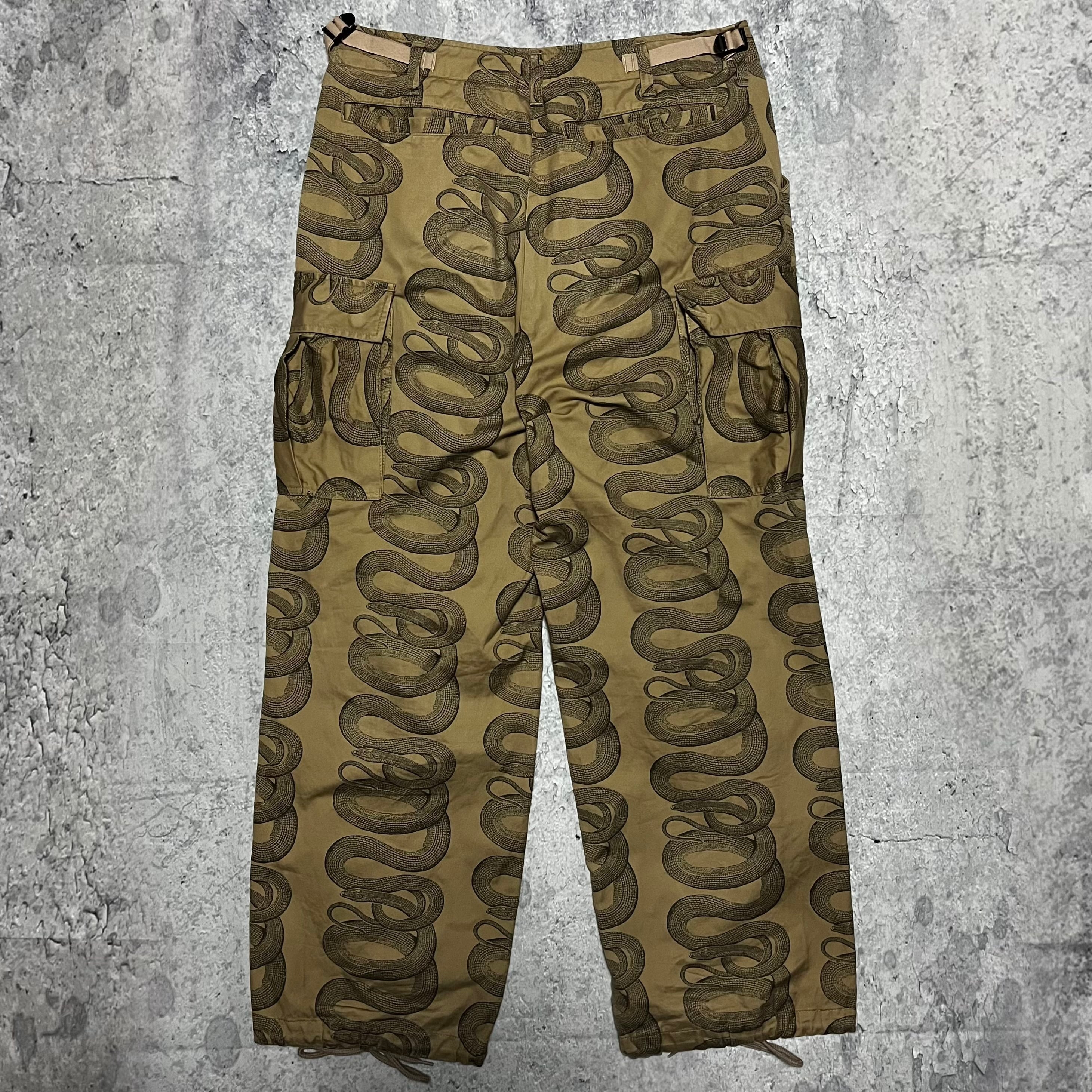 HYSTERIC GLAMOUR Snake Pants Wide Cargo Pants ヒステリックグラマー