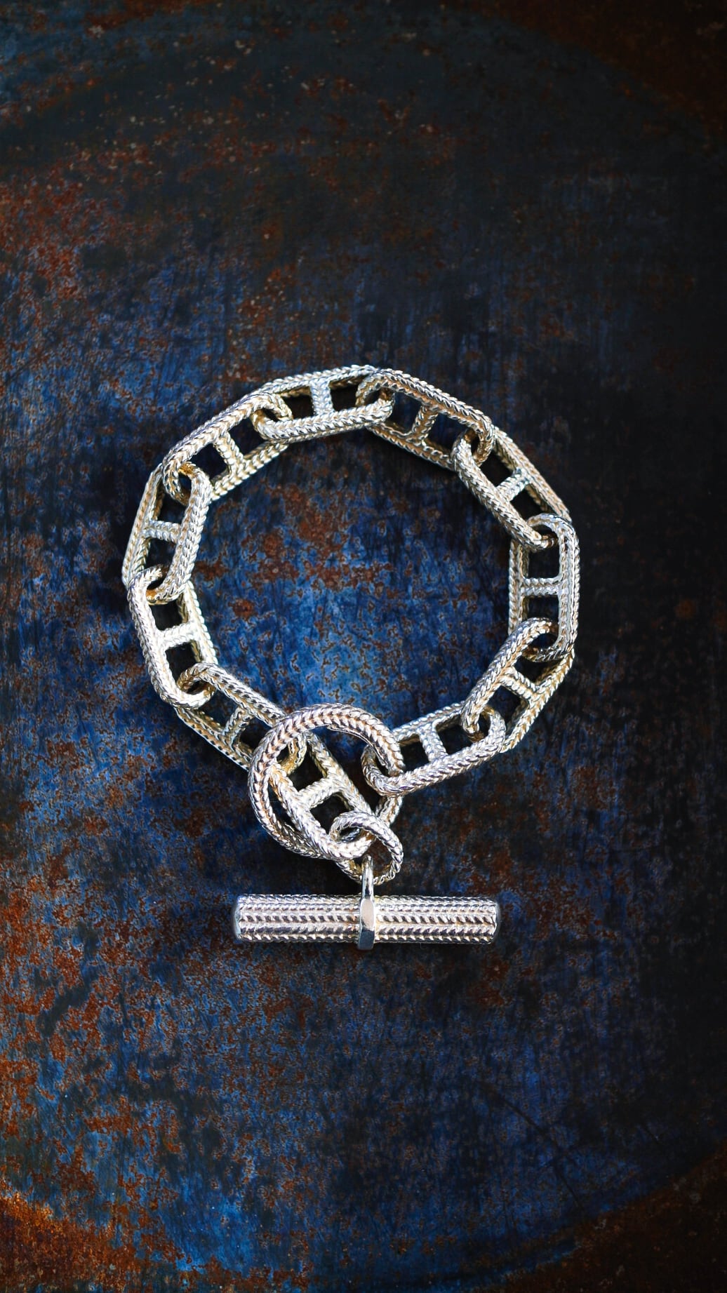 VINTAGE】TIFFANY&Co. ティファニー テクスチャード アンカーチェーン