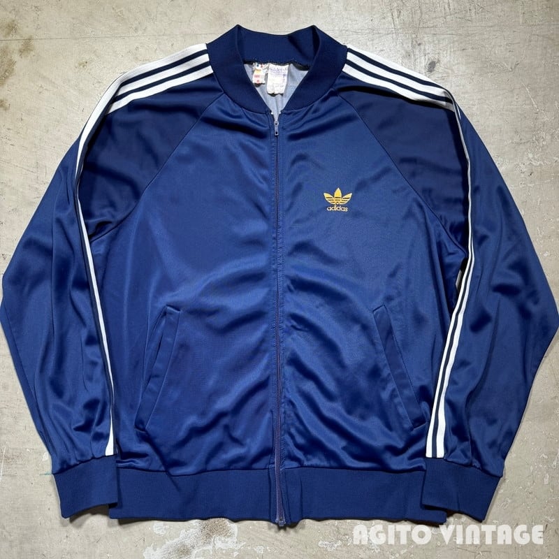 70's~ adidas ATP トラックトップジャージー VENTEX ネイビー×イエロー