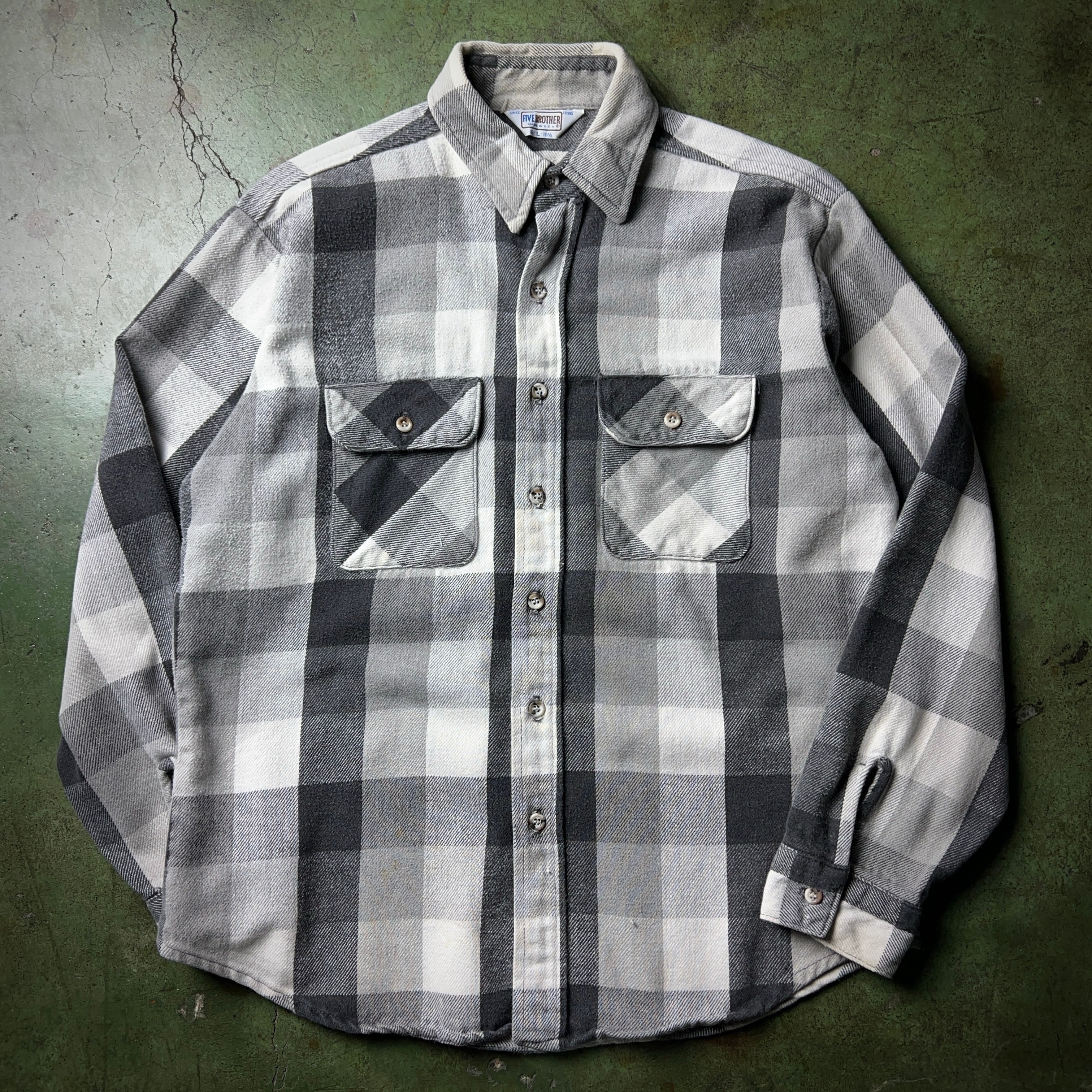 70's~80's FIVE BROTHER Heavy Flannel Shirt 70年代 80年代 ファイブ