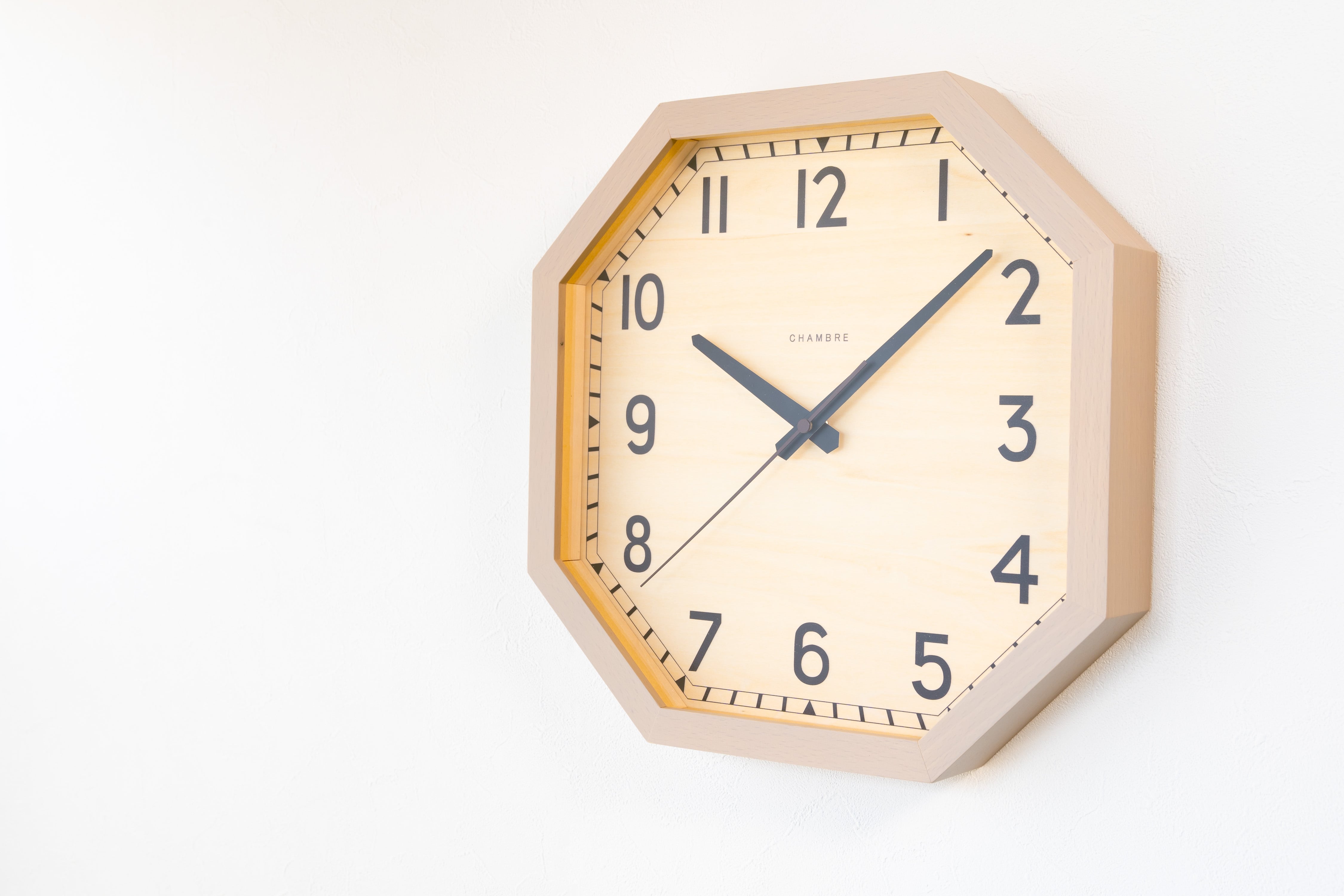 掛け時計 OCTAGON CLOCK【GRAY】 | シャンブル【CHAMBRE】byインターゼロ