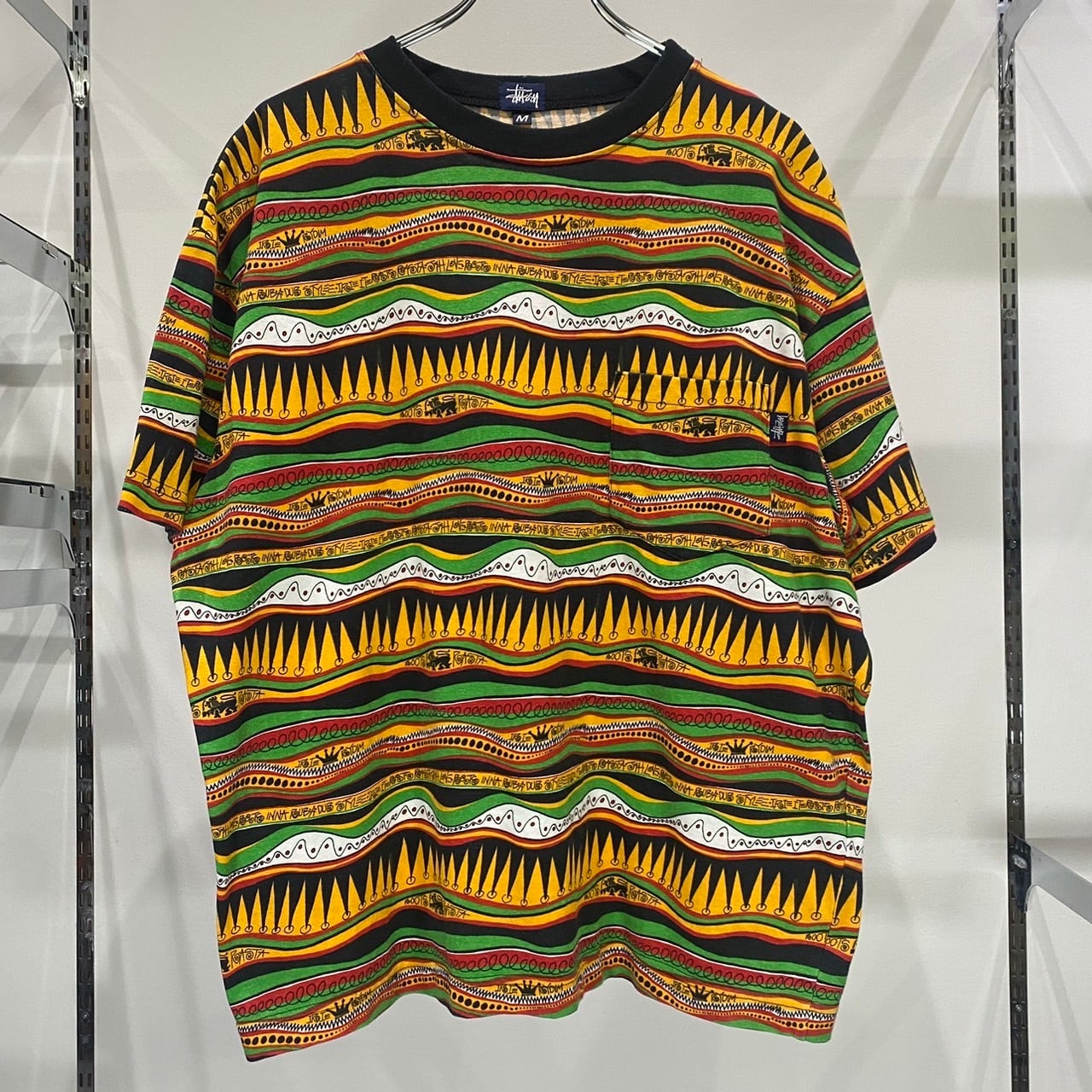 90s Old Stussy Rasta Color Tee Shirt 90年代 オールド ステューシー