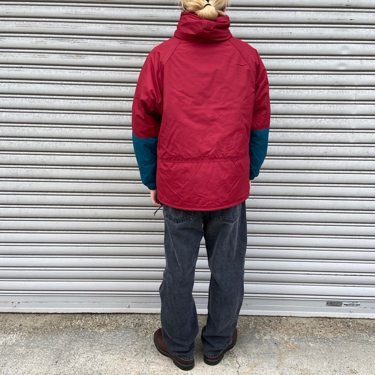 80s USA製 L.L.Bean アノラックパーカー チロリアンテープ 赤 S | 古着