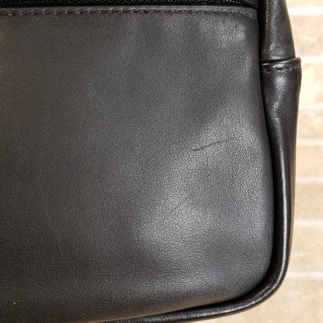 オールドコーチ ☆ レザー ポーチ ミニ クラッチバッグ ブラック COACH