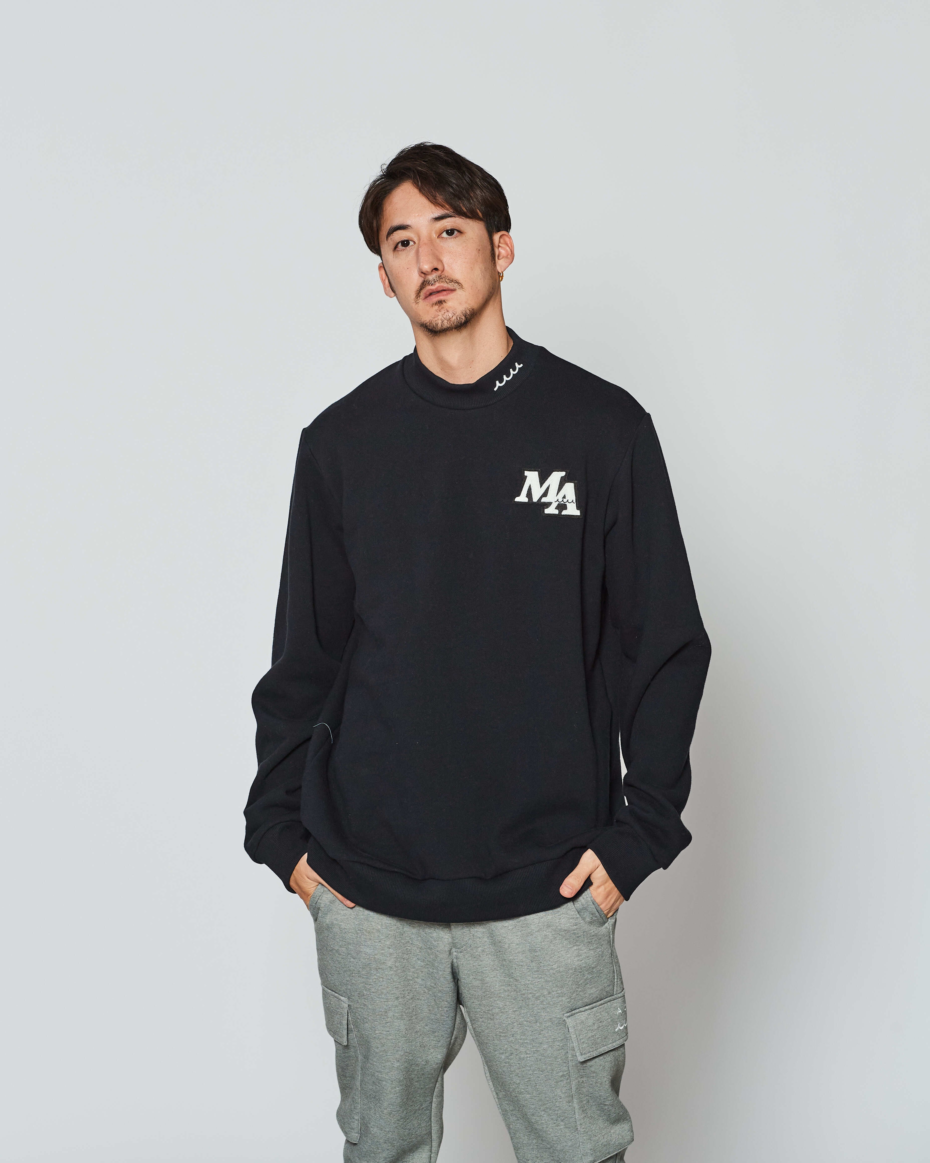 muta MARINE × ACANTHUS モックネック スウェット | ACANTHUS ONLINE STORE