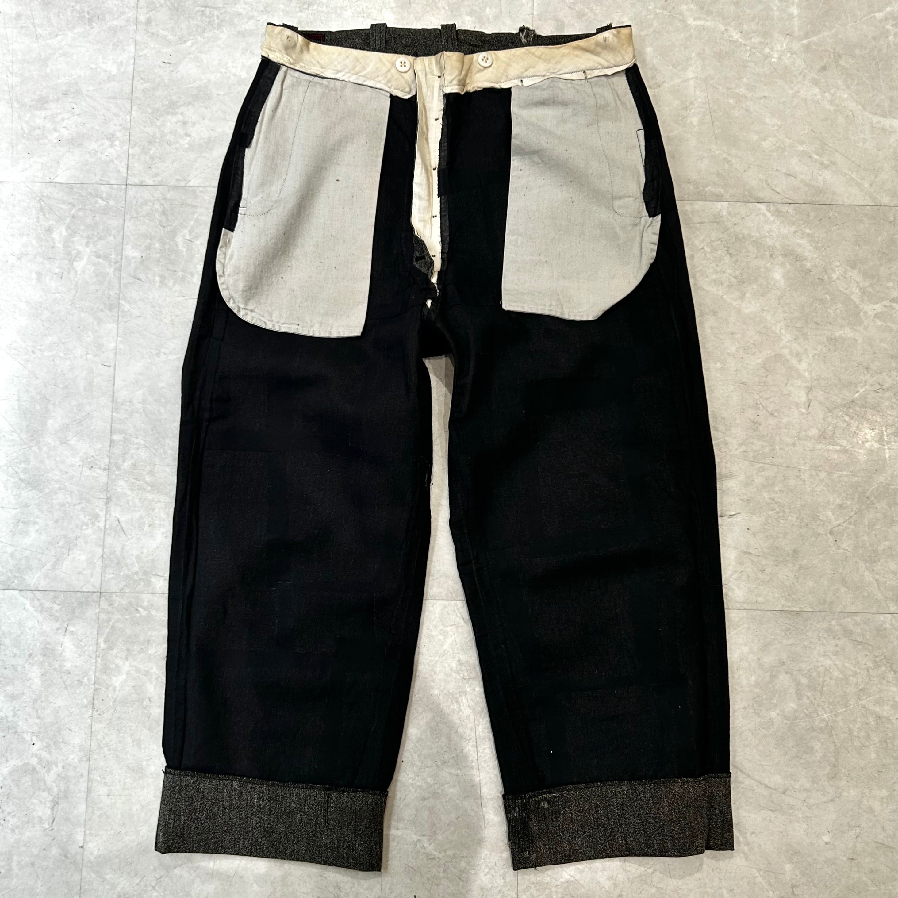 40s Lee Black Chambray Work Pants 40年代 リー ブラックシャンブレー
