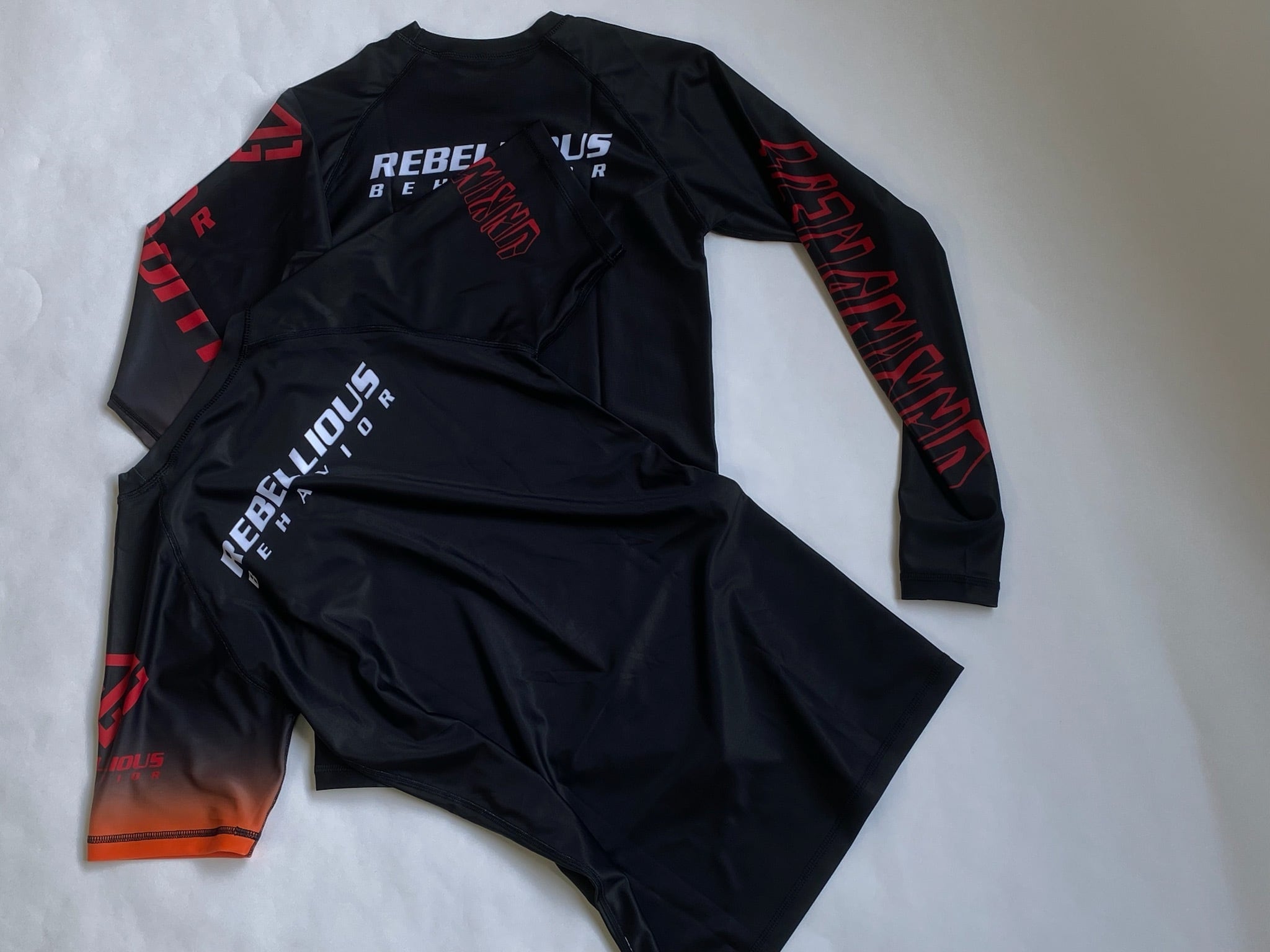 REBELLIOUS BEHAVIOR コラボ 男女兼用サイズRASH GUARD HALFSLEVE 半袖
