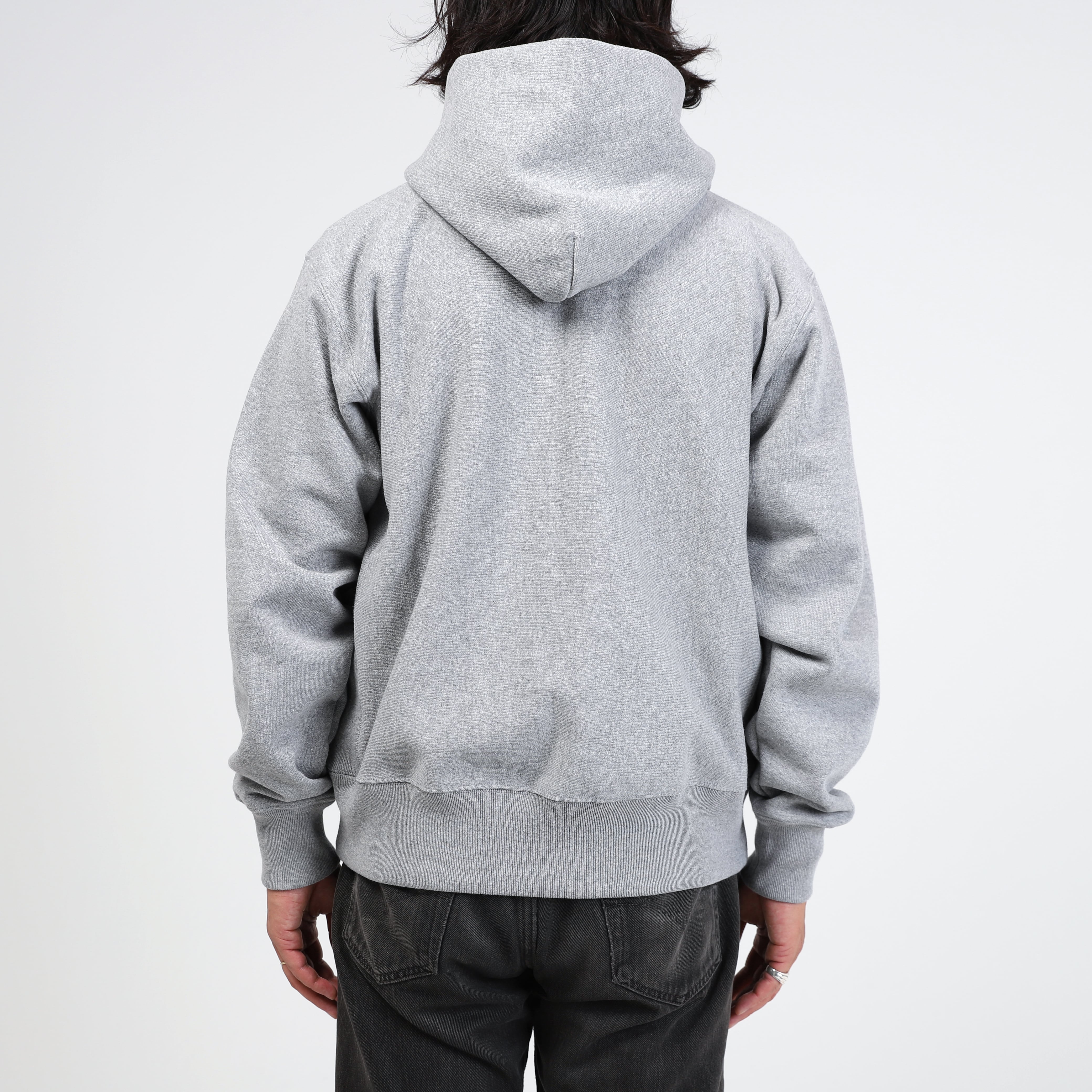 American Cotton Heavy OZ Zip Hoodie (top gray) | OVY