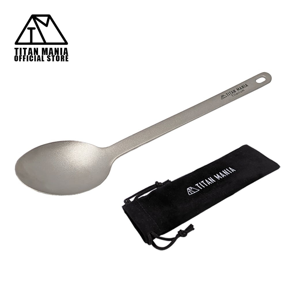 スプーン カトラリー チタン製 超軽量 頑丈 吊り下げ 食器 調理器具