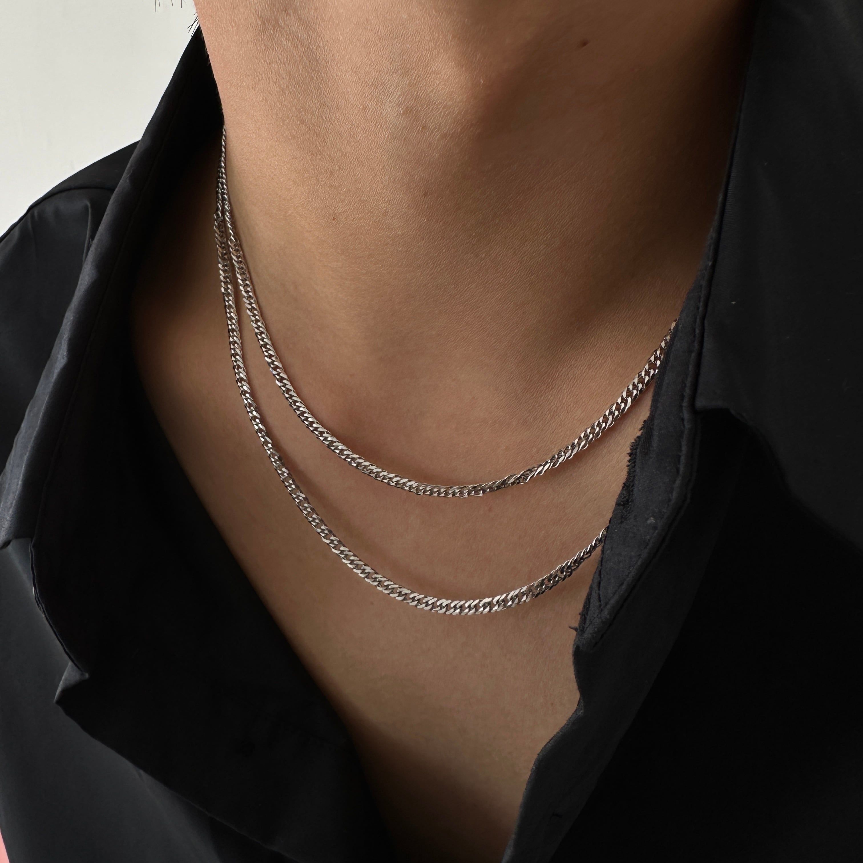 喜平ダブルチェーンネックレス3mm シルバー | MAVIE［マーヴィー］
