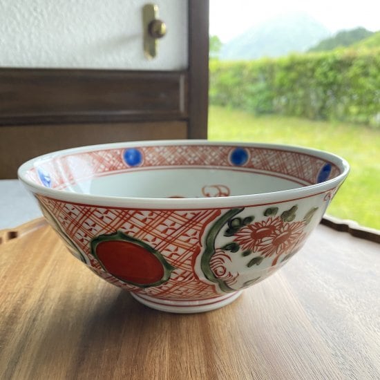 中国 紅緑彩花鳥紋碗 送料込み1025 中国 紅緑彩花鳥紋碗 送料込み1025