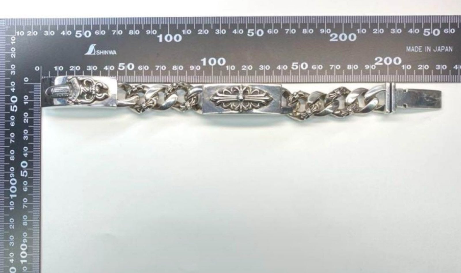 CHROME HEARTS クロムハーツ ダブルID フローラル ダガー オールド