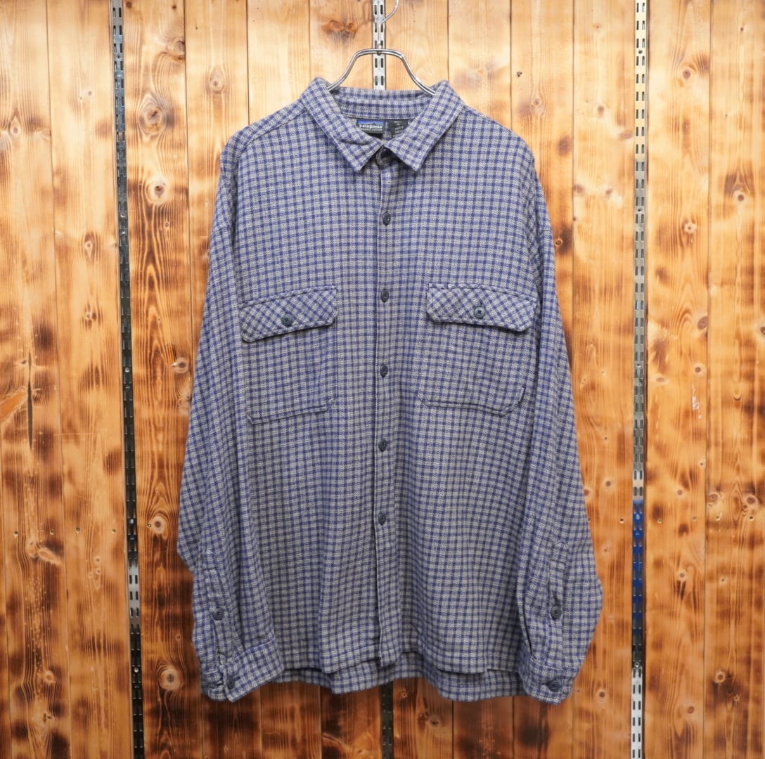 90s patagonia ヘビーフランネルシャツ XL/ポルトガル製 パタゴニア 96