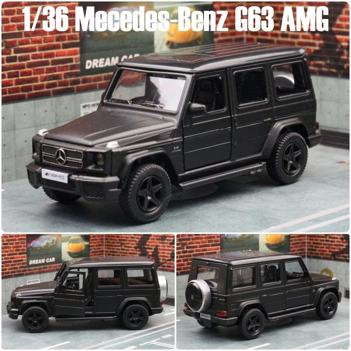 1/36 メルセデスベンツ Gクラス Mercedes-Benz G63 AMG 黒 マット