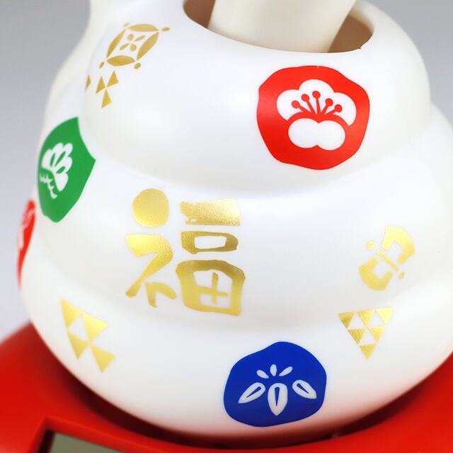 ソーラー幸せ招き巳（白） | ねこや工業