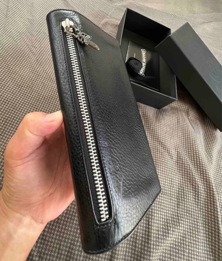 CHROME HEARTS クロムハーツ ロングウォレット グリーシー 財布