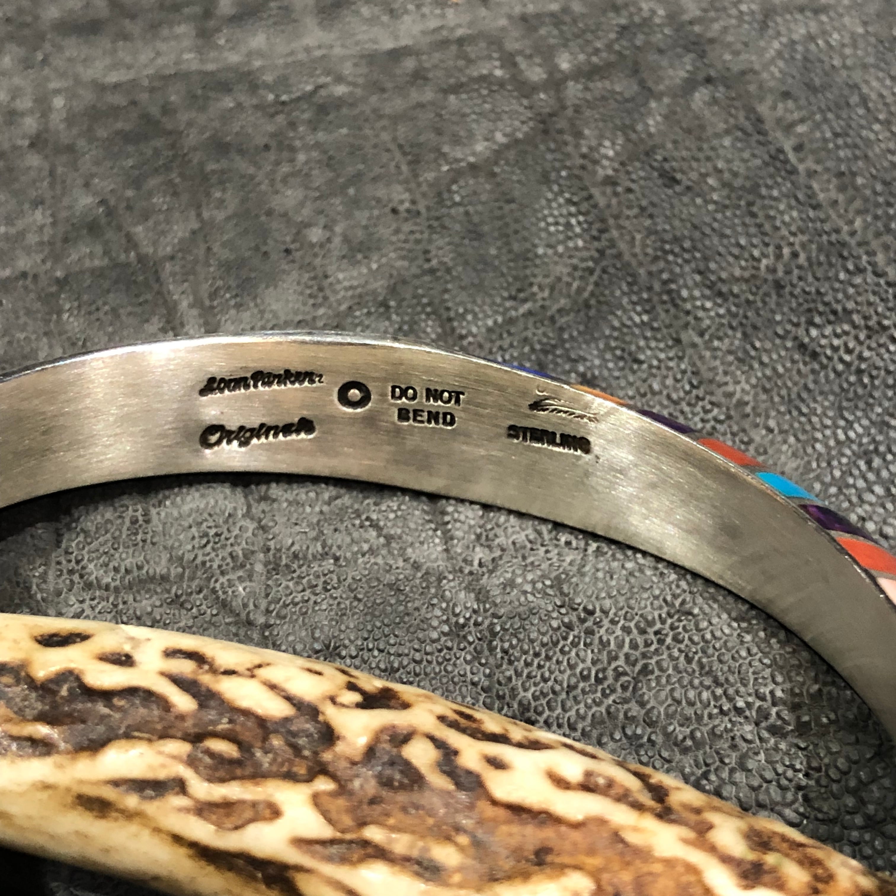 NAVAJO族 Lonn・Parker（ローン・パーカー）作 オーバーレイバングル
