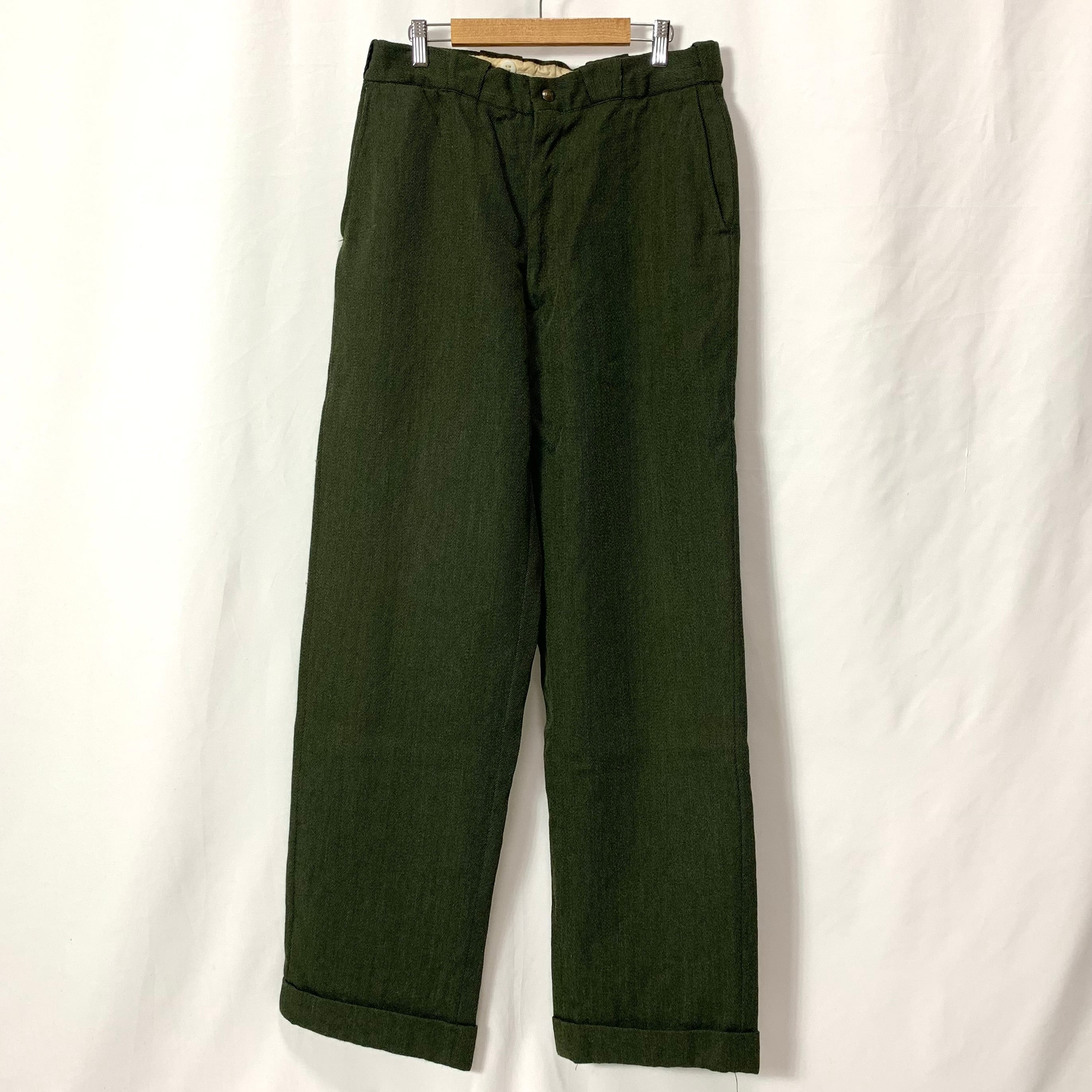 vintage 50s Day's WOOL PANTS SLACKS WORK PANTS TALON PIN LOCK