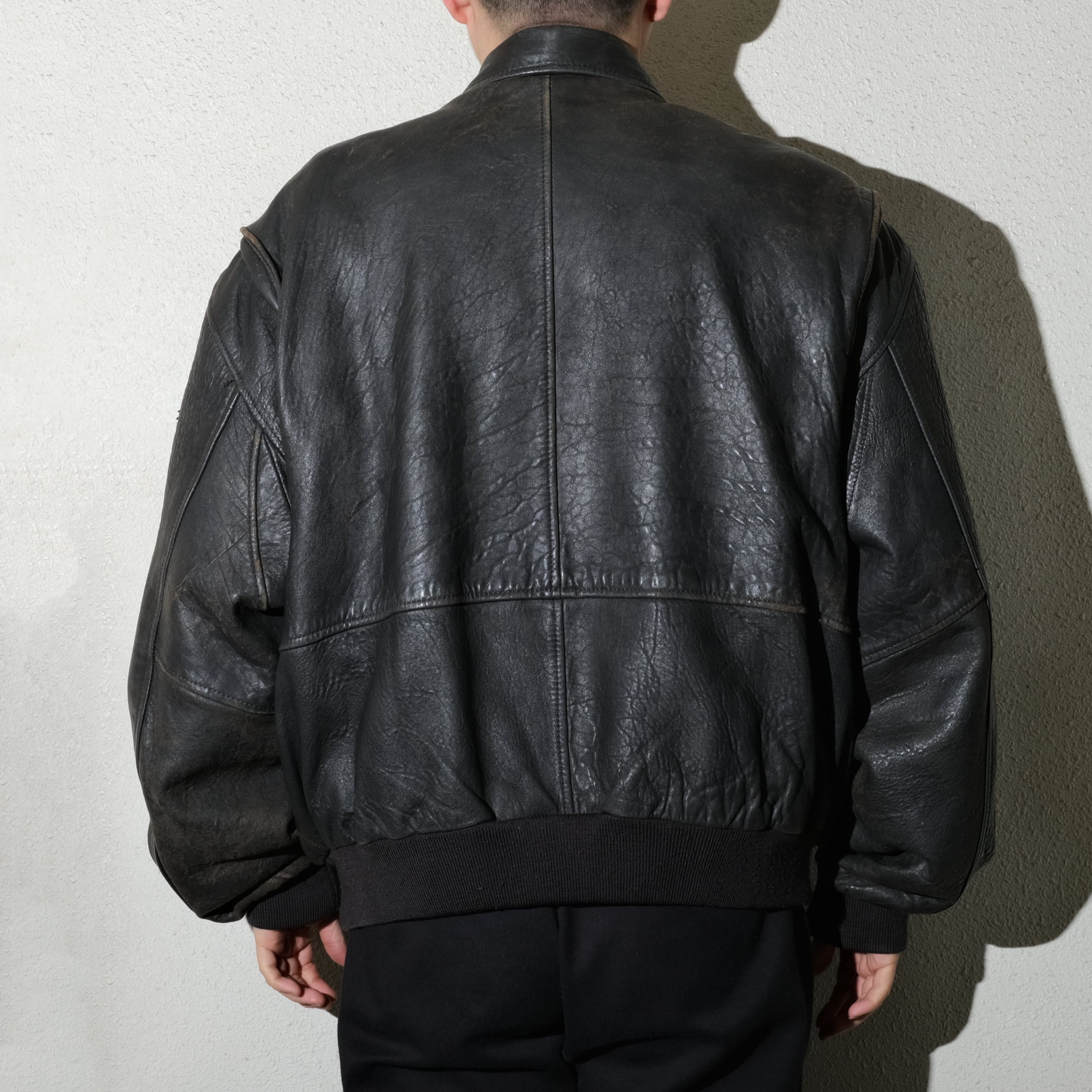 90's OLD GAP A-2 type leather jacket [XL] | goodbuy used clothing