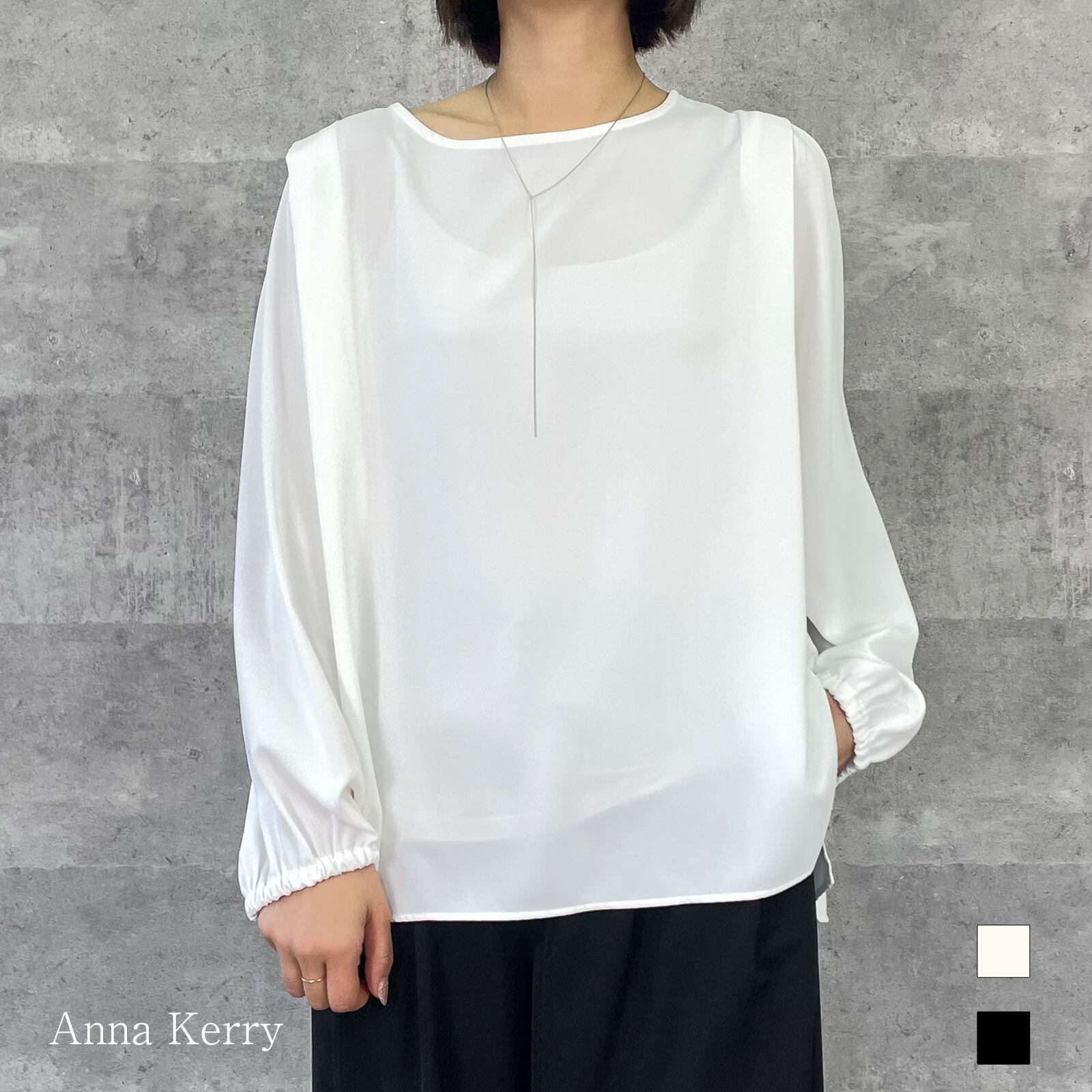 デシンショルダータックブラウス（NO.85261702） | AnnaKerry