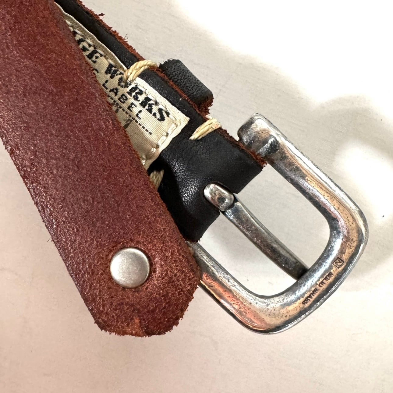 Vintage Works Leather belt DH5739 CH-4 CHASIN（茶芯）サイズFREE