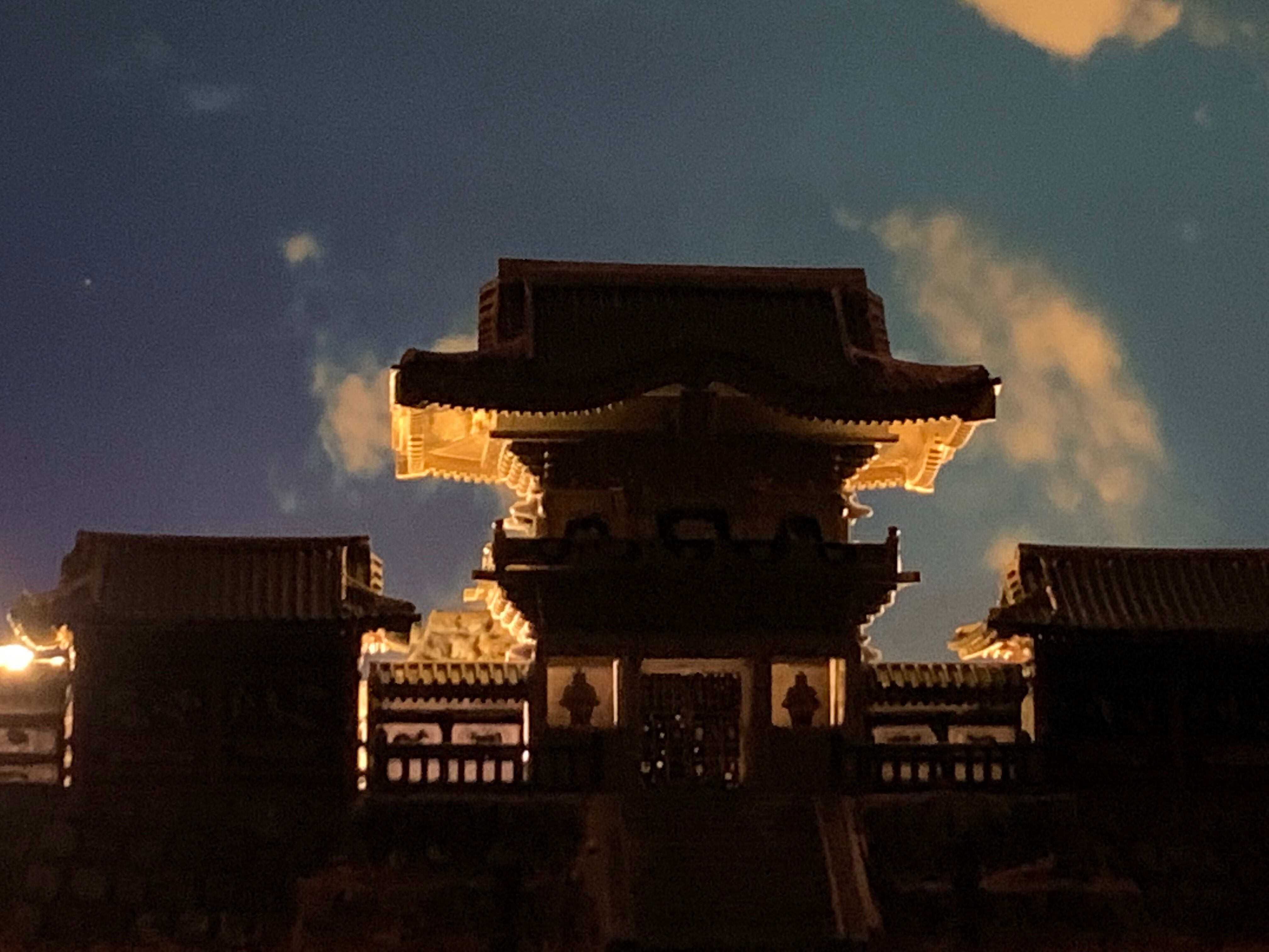 ☆完成品 日光東照宮 陽明門 1/175 ケース付き ミニ18サイズ 日本の寺