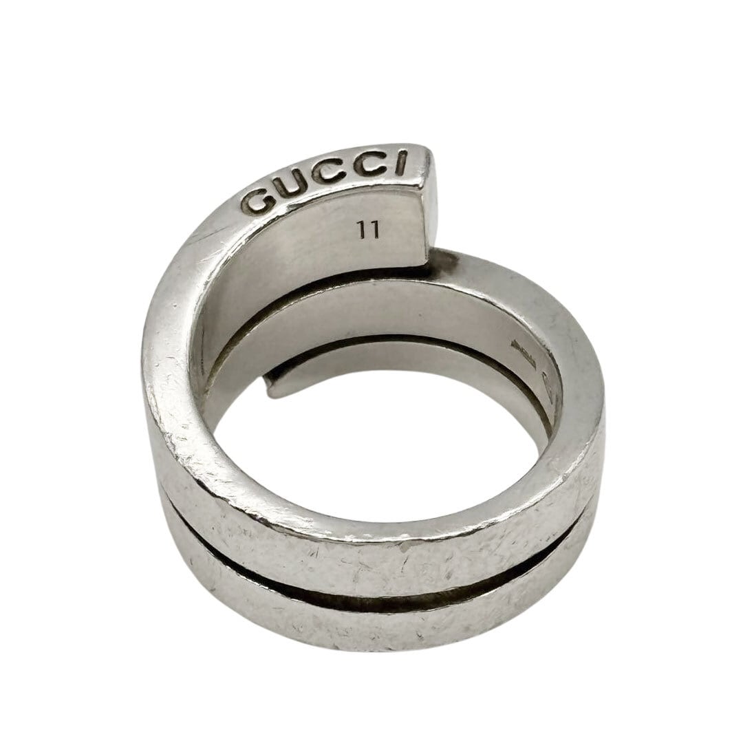 GUCCI グッチ スネーク スパイラルリング 指輪 925 シルバー 11(約11号