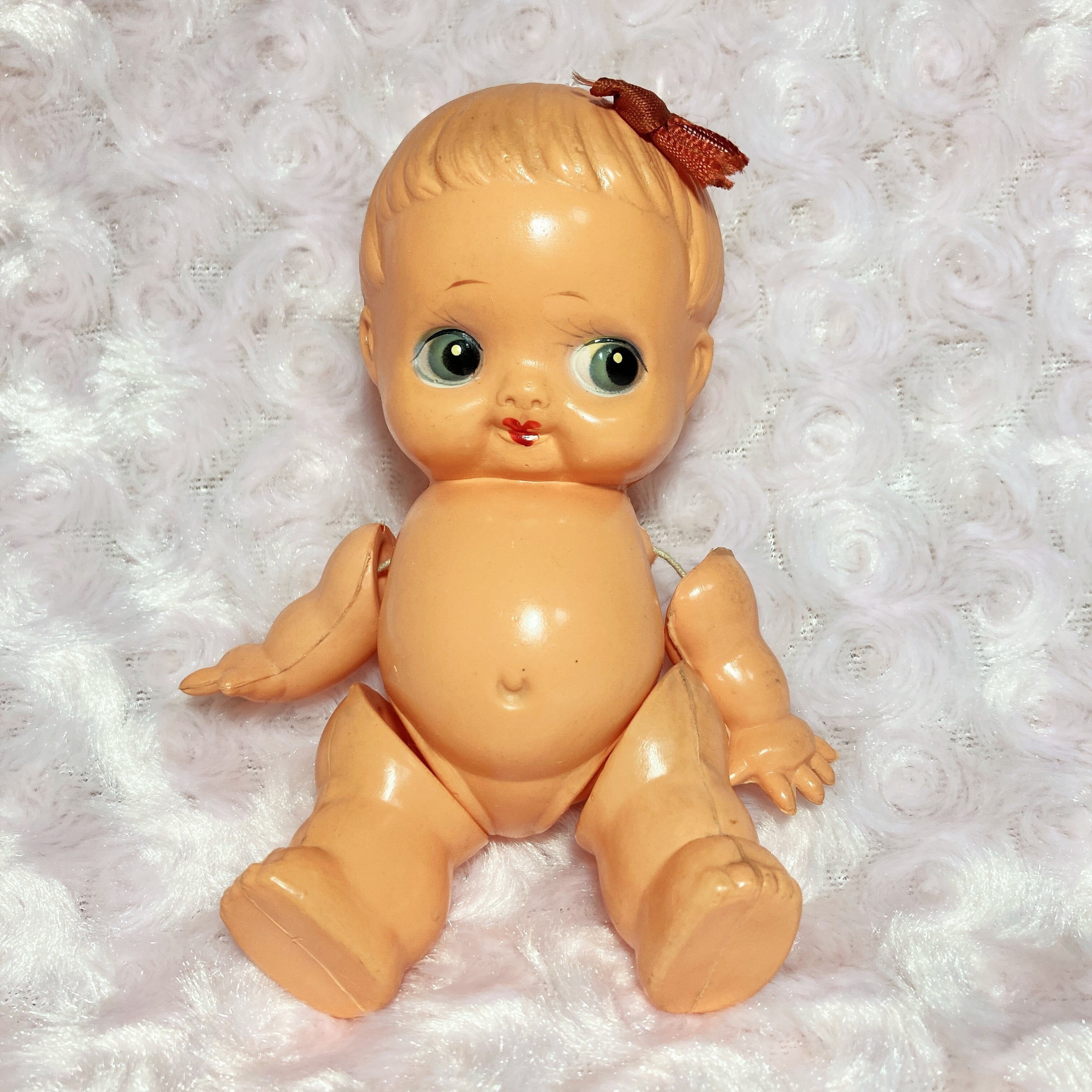 デコちゃん人形 セルロイド 人形 昭和レトロ レア キューピー 当時物