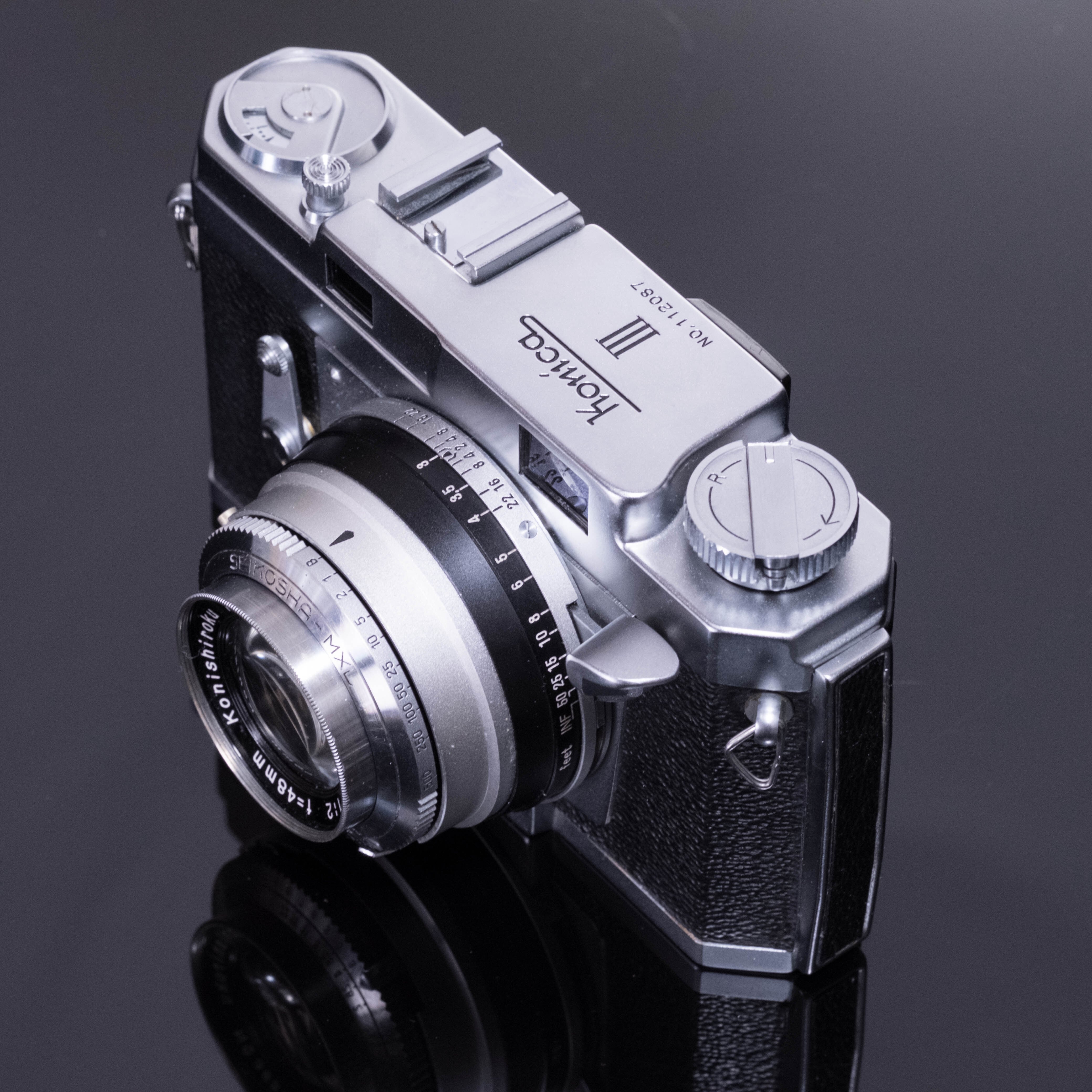 Konica Ⅲ MXL Konishiroku Hexanon 1:2 48mm レンズ【ランクB コニカ