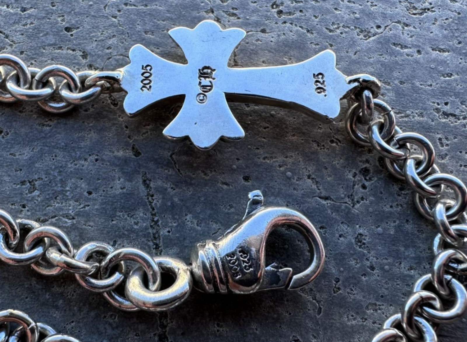 CHROME HEARTS クロムハーツ タイニー CHクロス ブレスレット NE