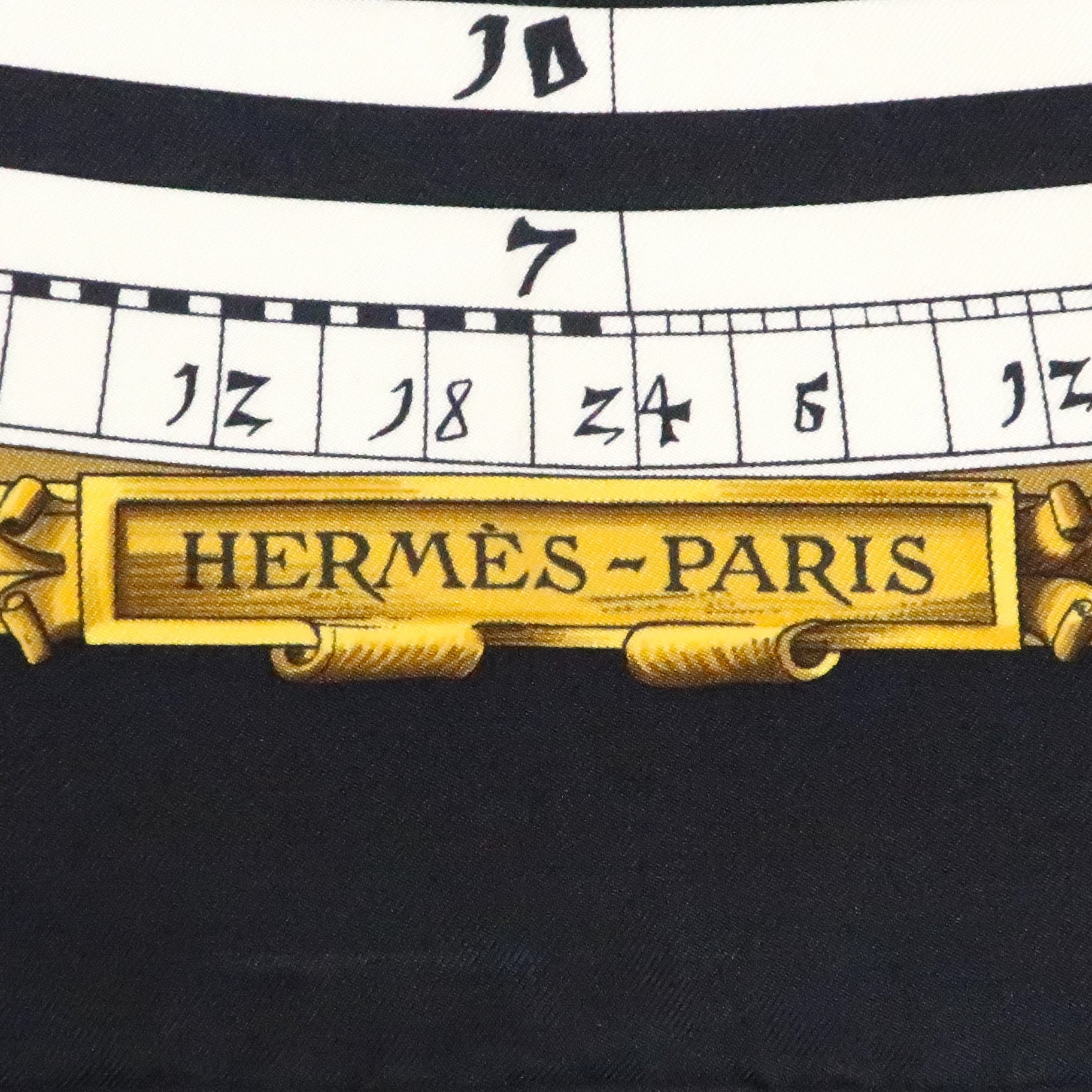 エルメス HERMES/スカーフ カレ90 占星術 DIES ET HORE ブラック