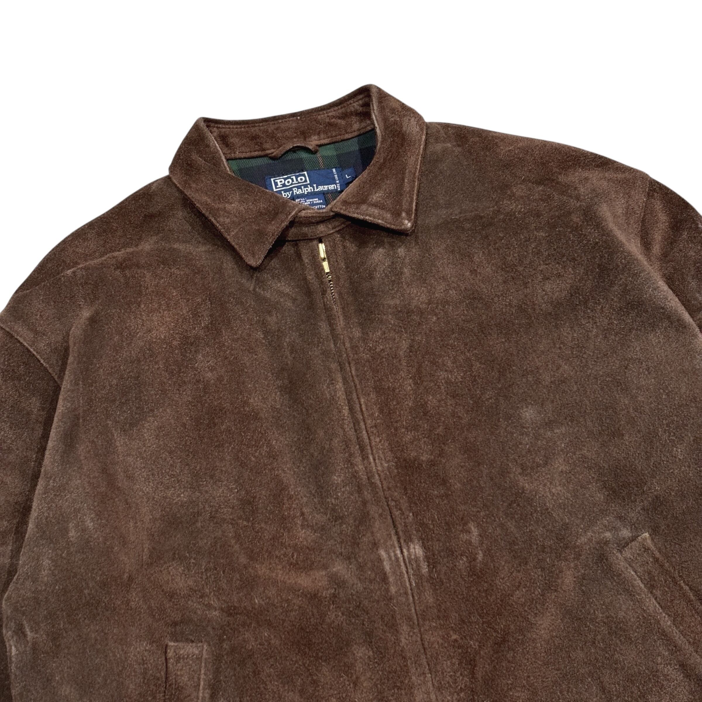 90's Polo Ralph Lauren Suede Swing Top L / ポロ・ラルフローレン