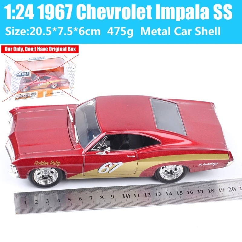 1/24 シボレー インパラ 1967 Chevrolet Impala SS #67 Golden Ruby 赤