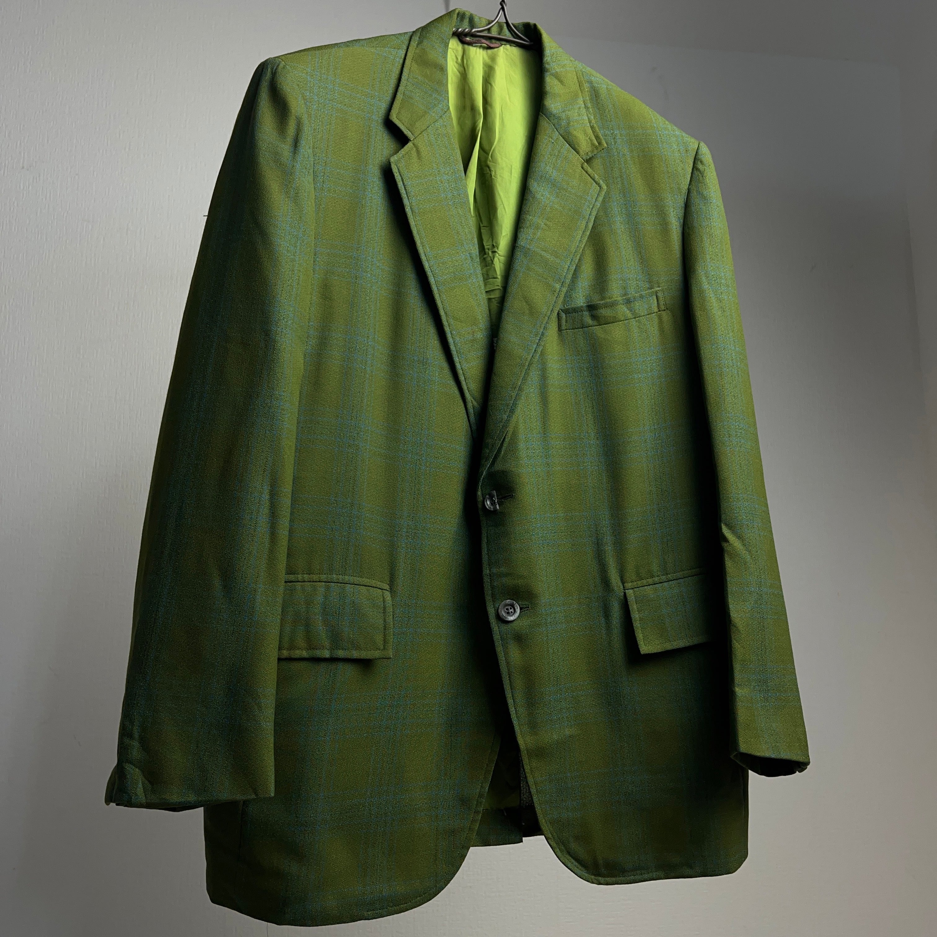 70's OMBRE CHECK JACKET オンブレチェック テーラードジャケット 70
