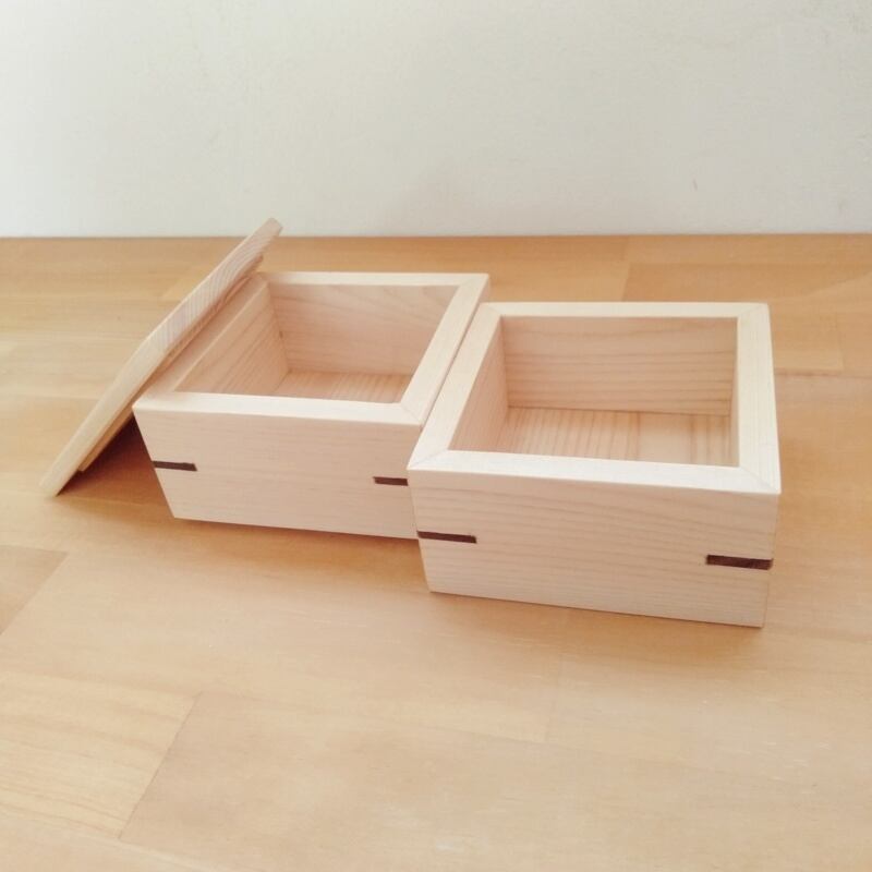 2段式小物入れ ｜ ヒノキ | MIYABI WOODWORKS（ミヤビウッドワークス