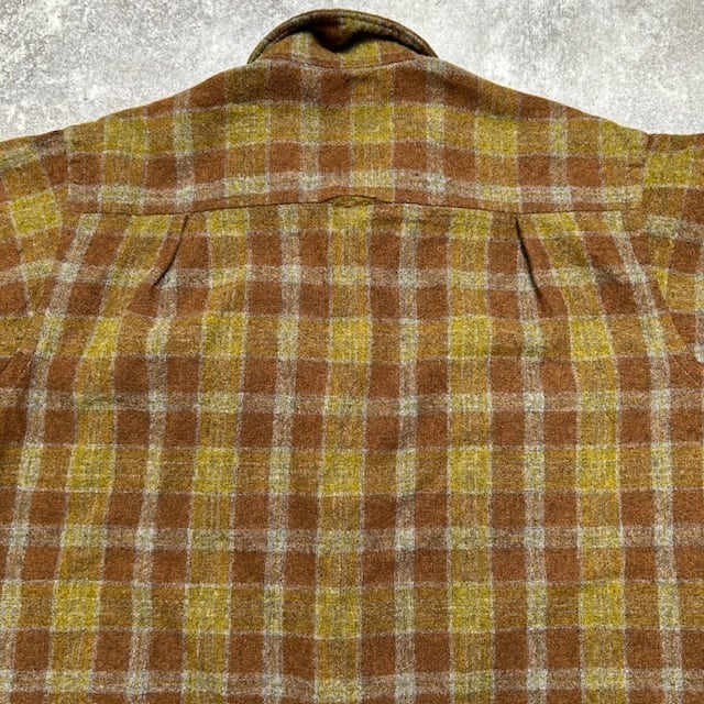 60's 70's 60s 70s TOWNCRAFT ウールチェックシャツ タウンクラフト